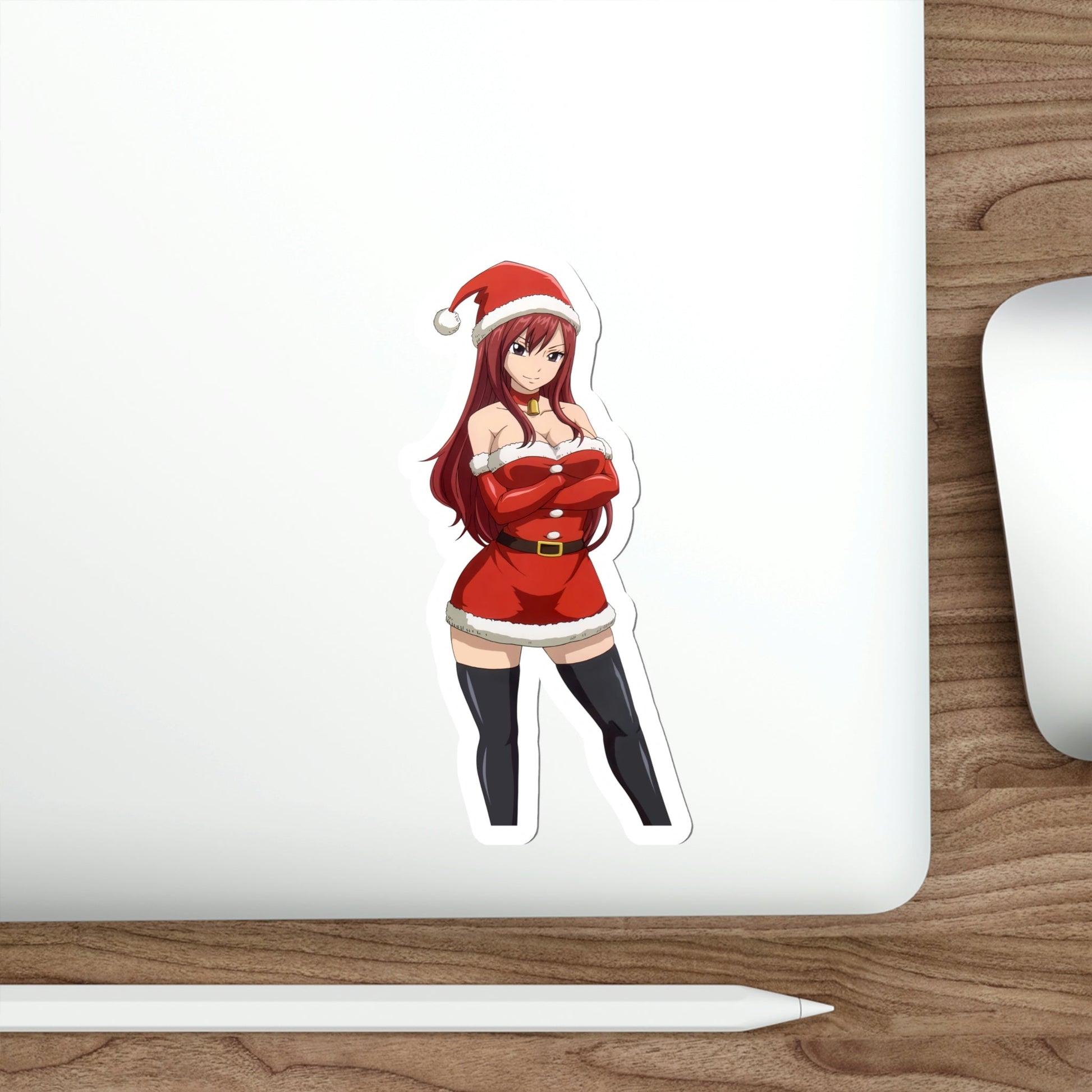 Fairy Tail - Erza Scarlet v6 Christmas (Anime/Ecchi/Waifu) STICKER Vinyl Die-Cut Decal-The Sticker Space