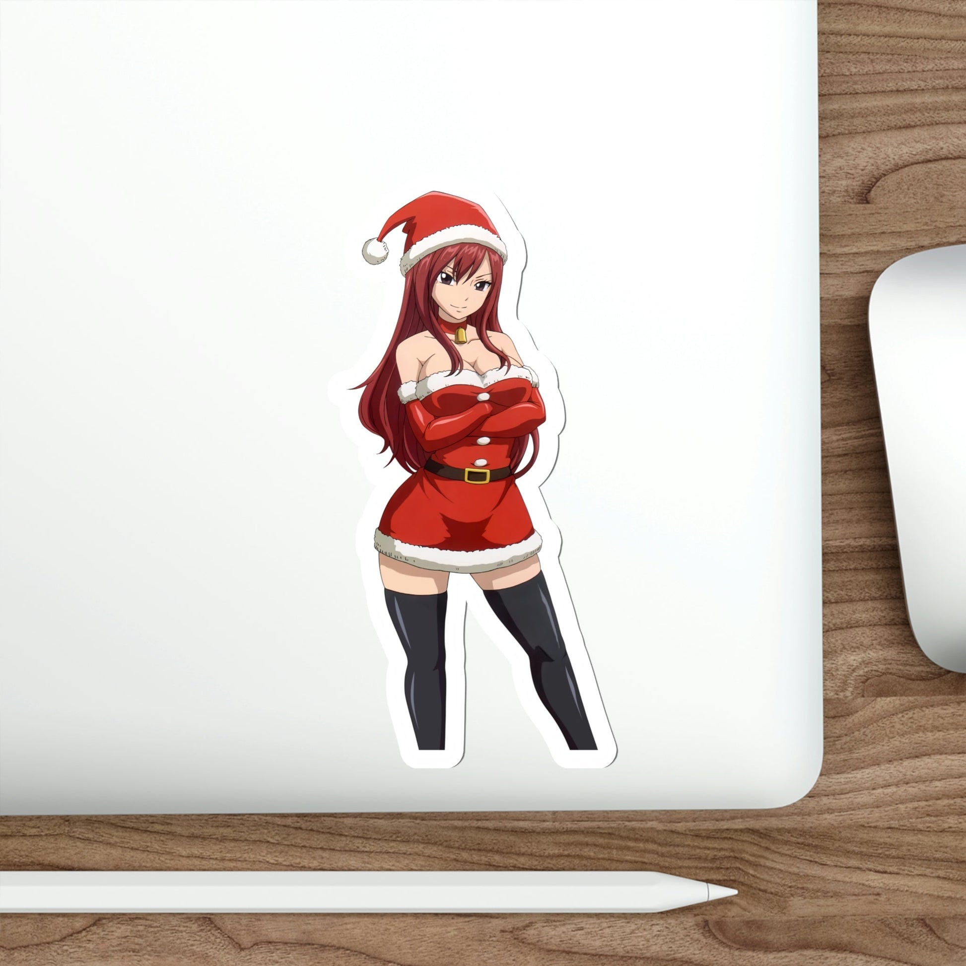 Fairy Tail - Erza Scarlet v6 Christmas (Anime/Ecchi/Waifu) STICKER Vinyl Die-Cut Decal-The Sticker Space