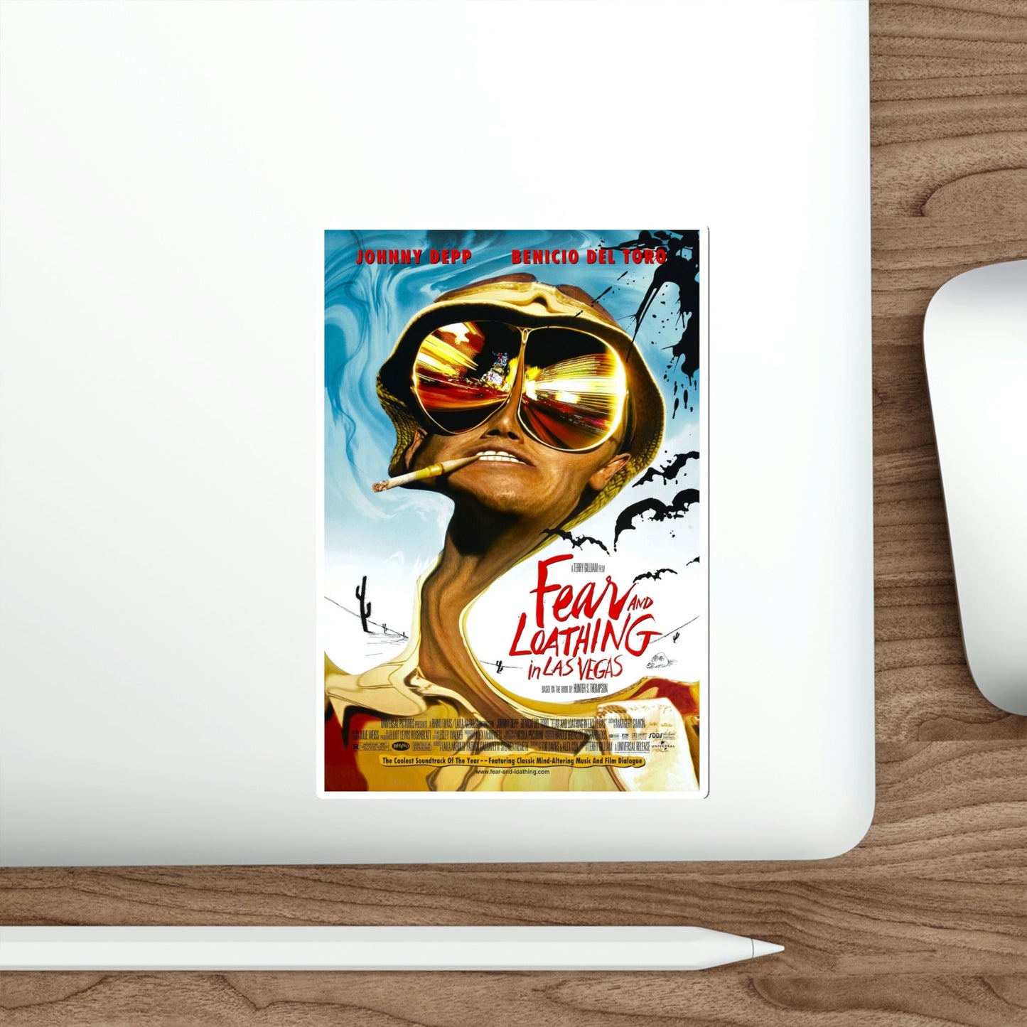 Fear and Loathing in Las Vegas 1998 Movie Poster STICKER Vinyl Die-Cut Decal-The Sticker Space