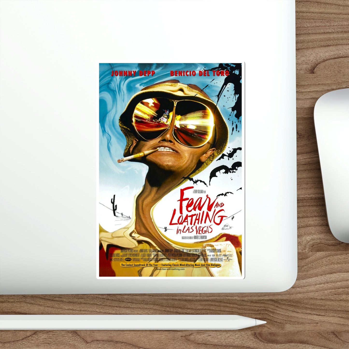 Fear and Loathing in Las Vegas 1998 Movie Poster STICKER Vinyl Die-Cut Decal-The Sticker Space