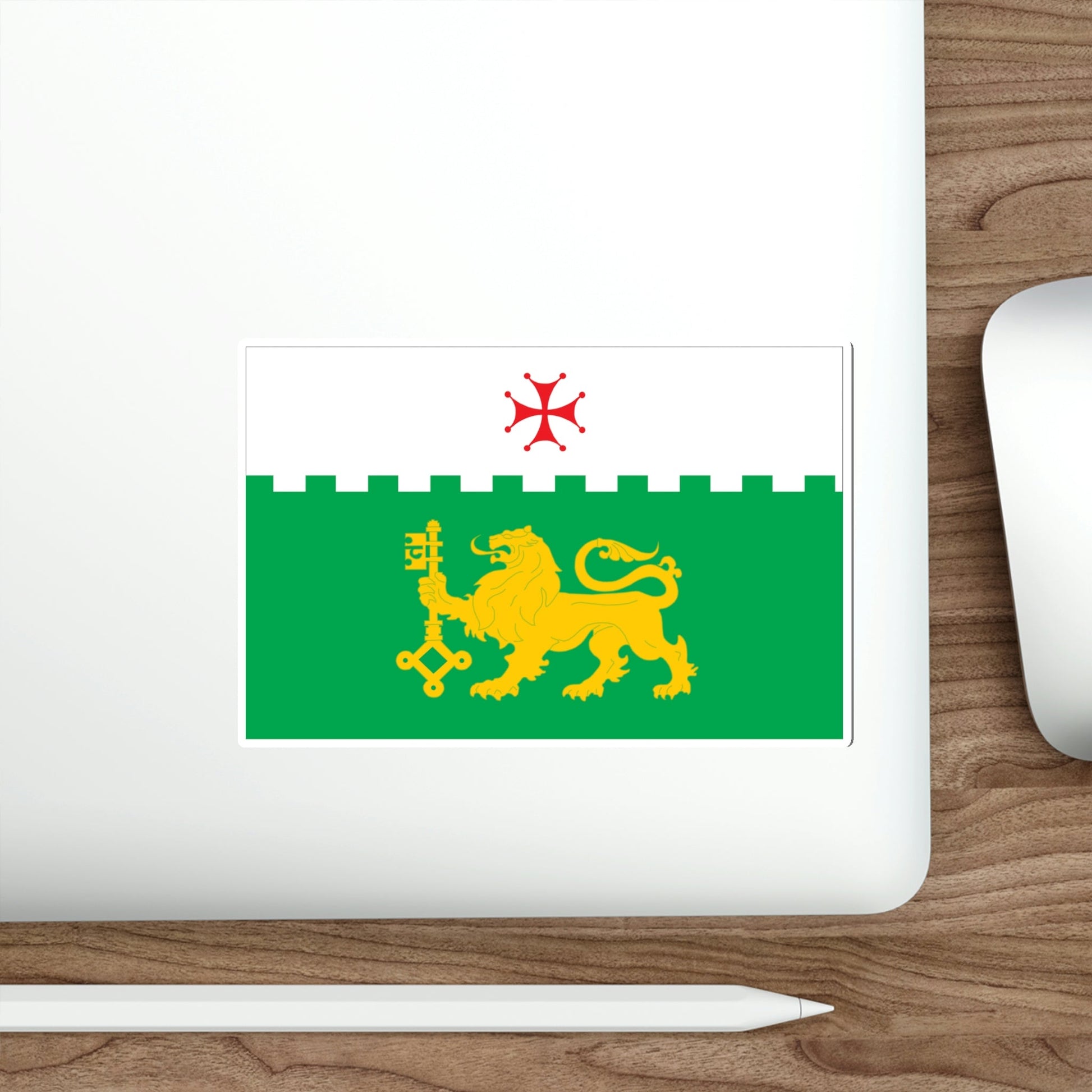 Flag of Akhaltsikhe Georgia STICKER Vinyl Die-Cut Decal-The Sticker Space