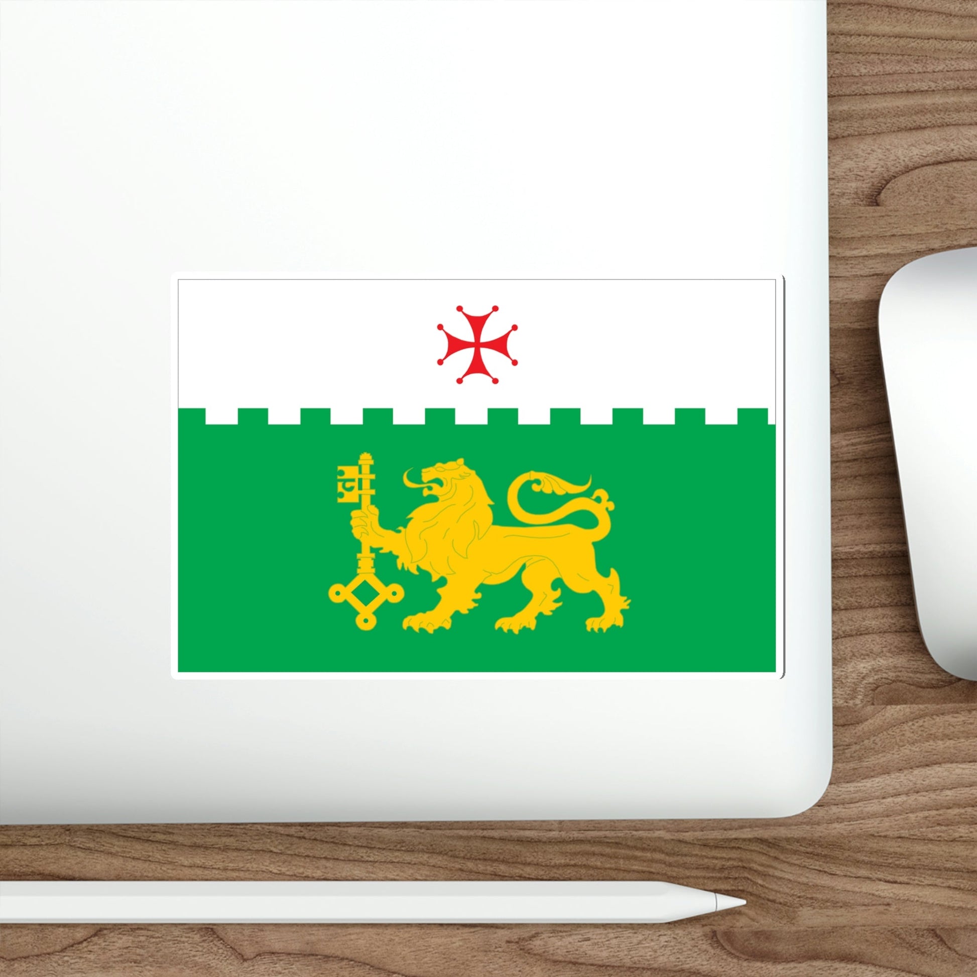 Flag of Akhaltsikhe Georgia STICKER Vinyl Die-Cut Decal-The Sticker Space