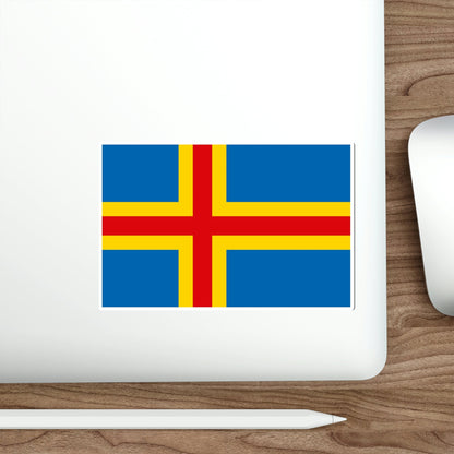 Flag of Åland STICKER Vinyl Die-Cut Decal-The Sticker Space