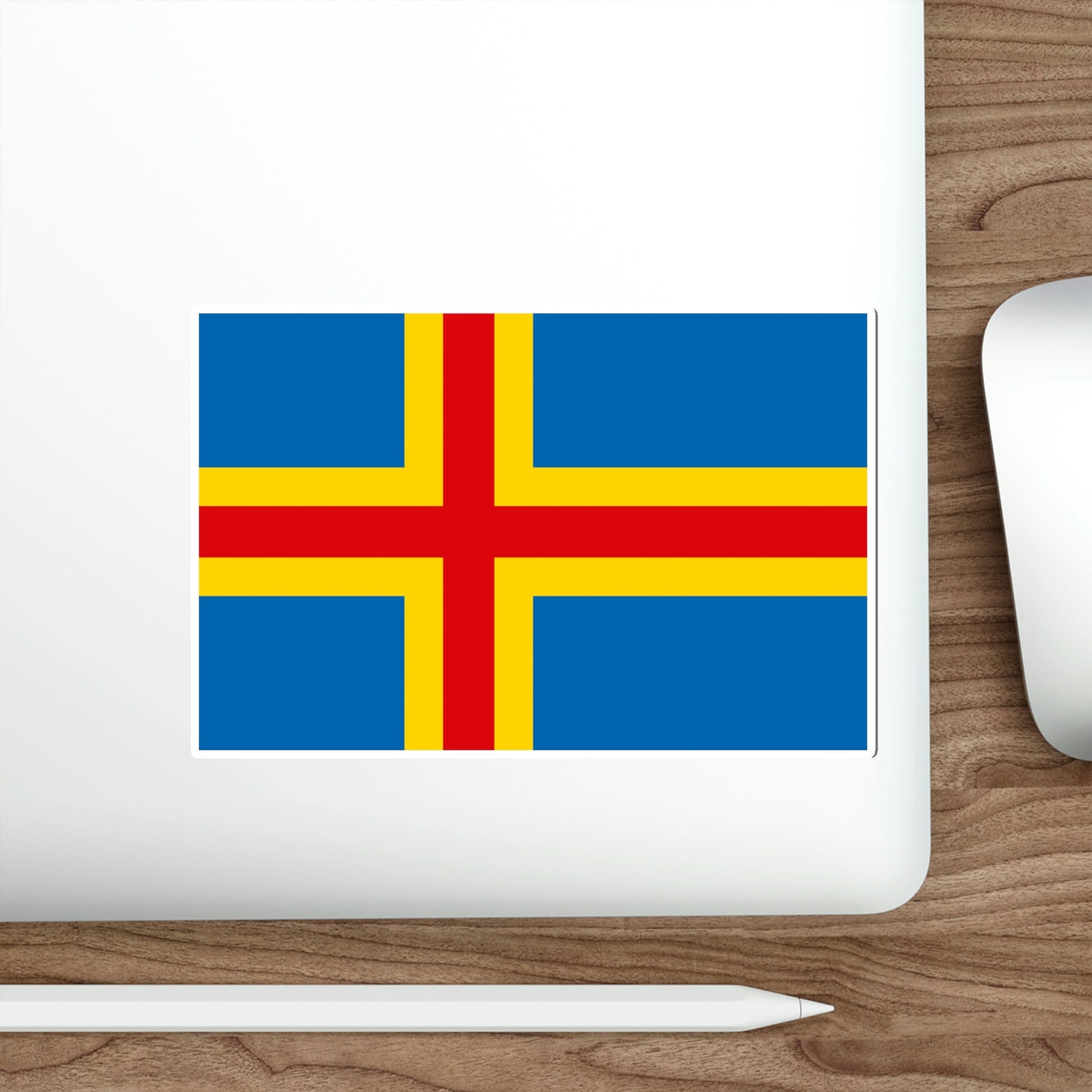 Flag of Åland STICKER Vinyl Die-Cut Decal-The Sticker Space