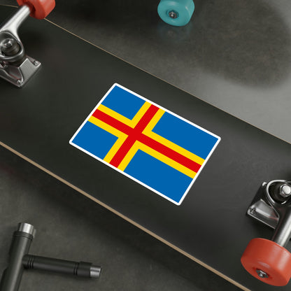 Flag of Åland STICKER Vinyl Die-Cut Decal-The Sticker Space