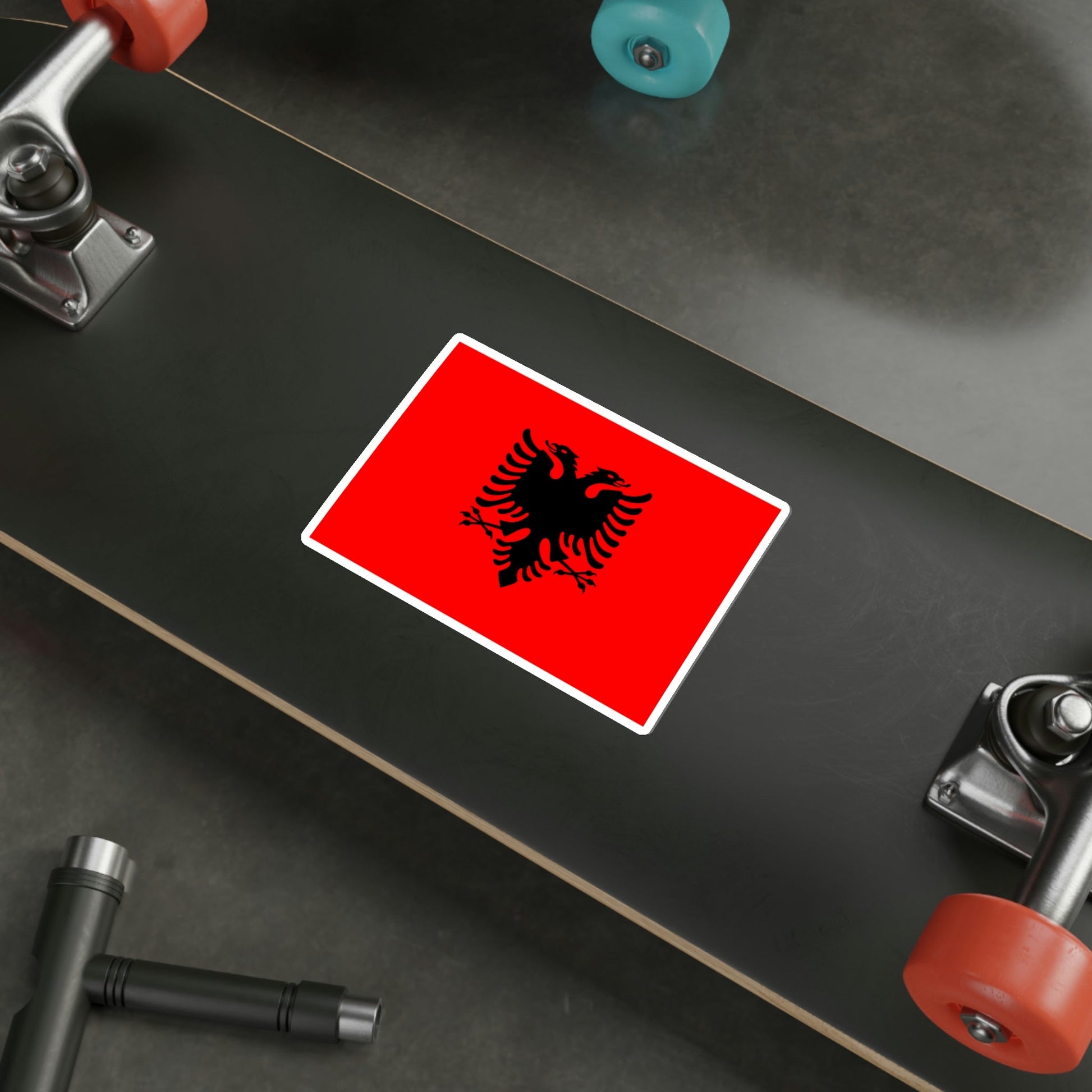 Flag of Albania STICKER Vinyl Die-Cut Decal-The Sticker Space