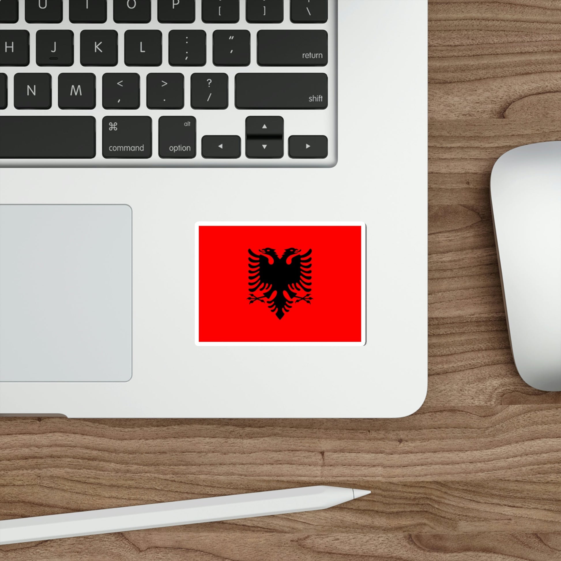 Flag of Albania STICKER Vinyl Die-Cut Decal-The Sticker Space