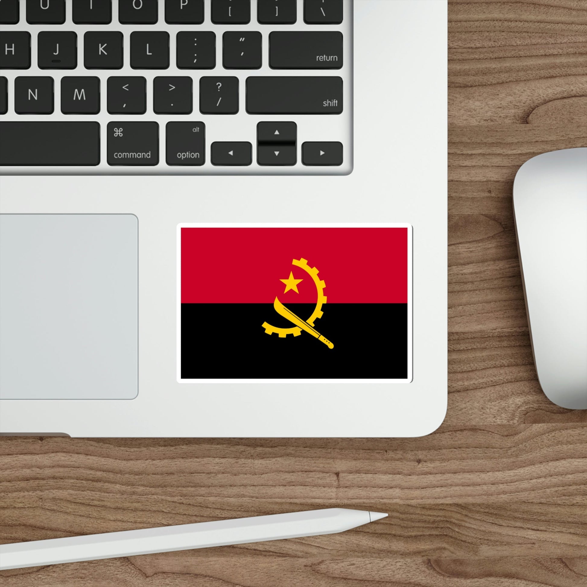 Flag of Angola STICKER Vinyl Die-Cut Decal-The Sticker Space