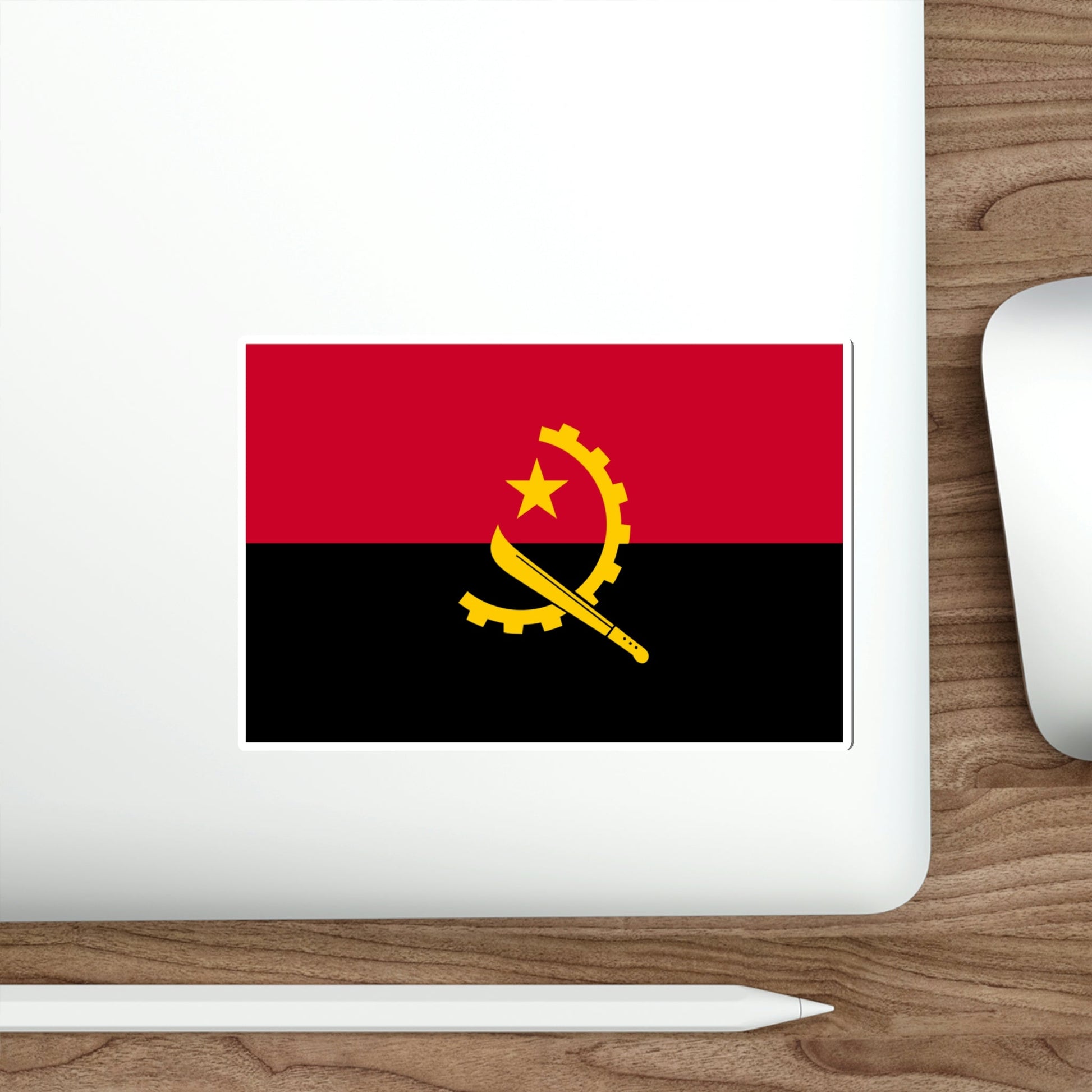 Flag of Angola STICKER Vinyl Die-Cut Decal-The Sticker Space