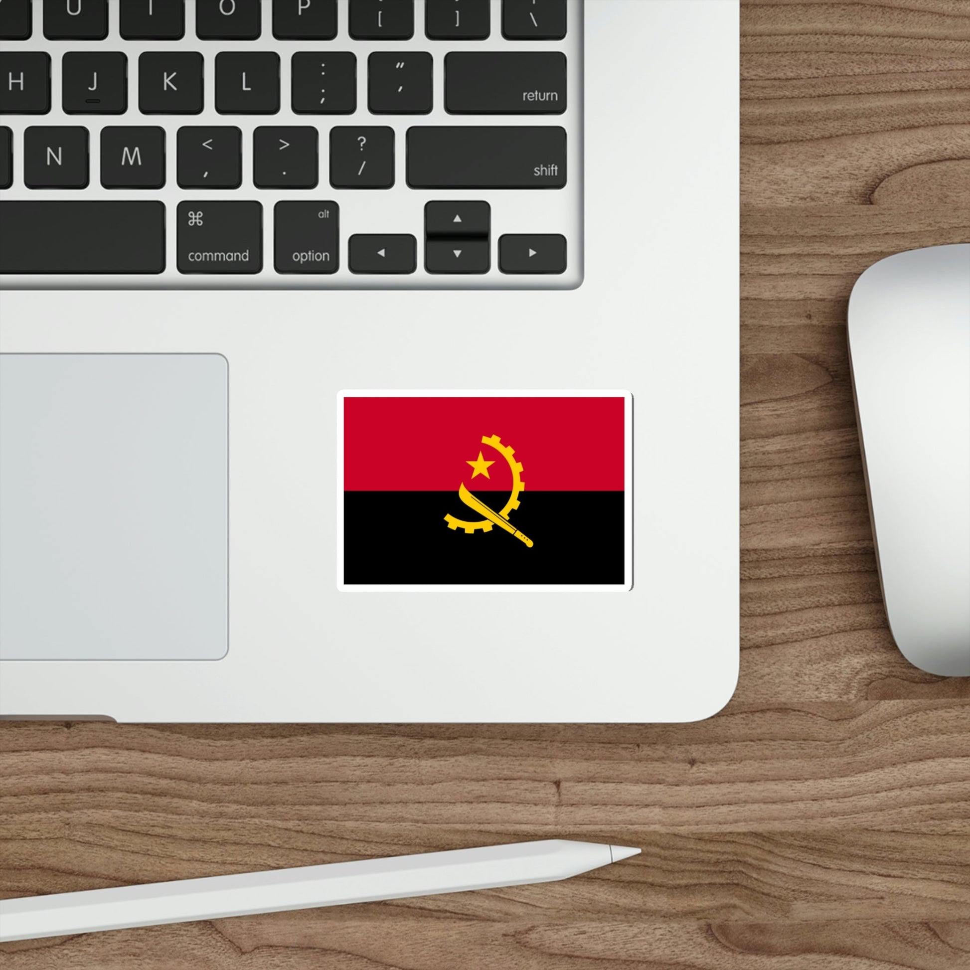 Flag of Angola STICKER Vinyl Die-Cut Decal-The Sticker Space