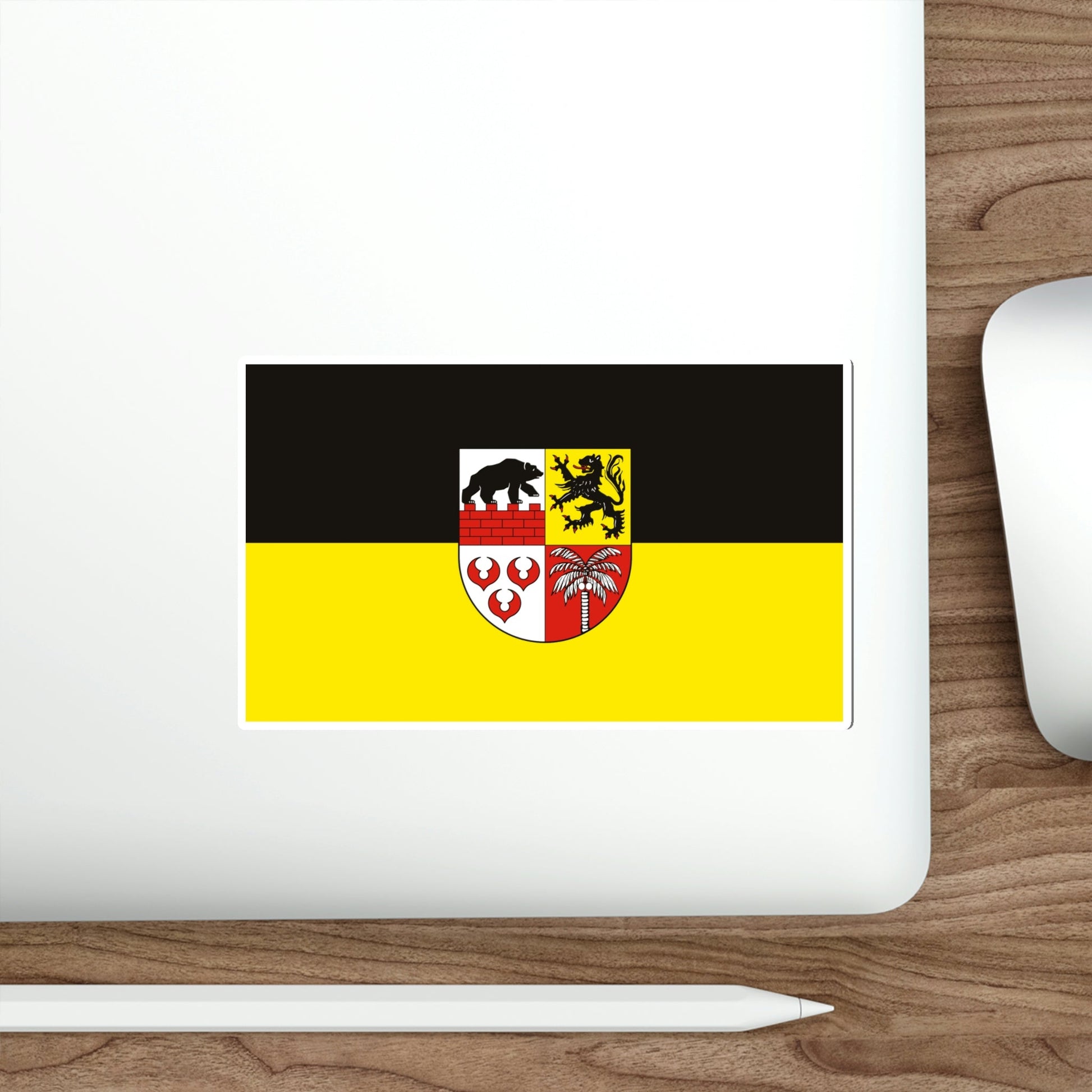 Flag of Anhalt Bitterfeld Germany STICKER Vinyl Die-Cut Decal-The Sticker Space