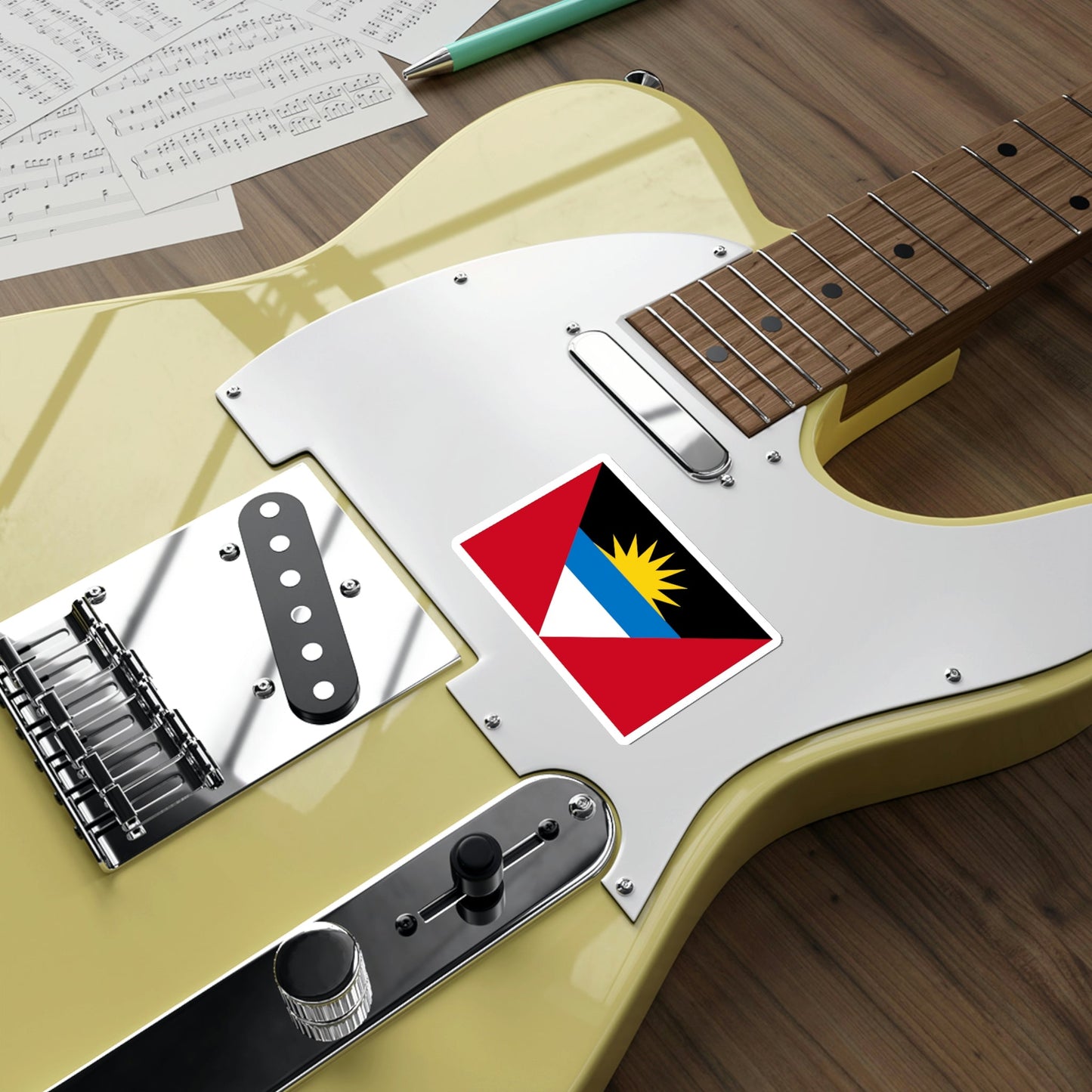 Flag of Antigua and Barbuda STICKER Vinyl Die-Cut Decal-The Sticker Space