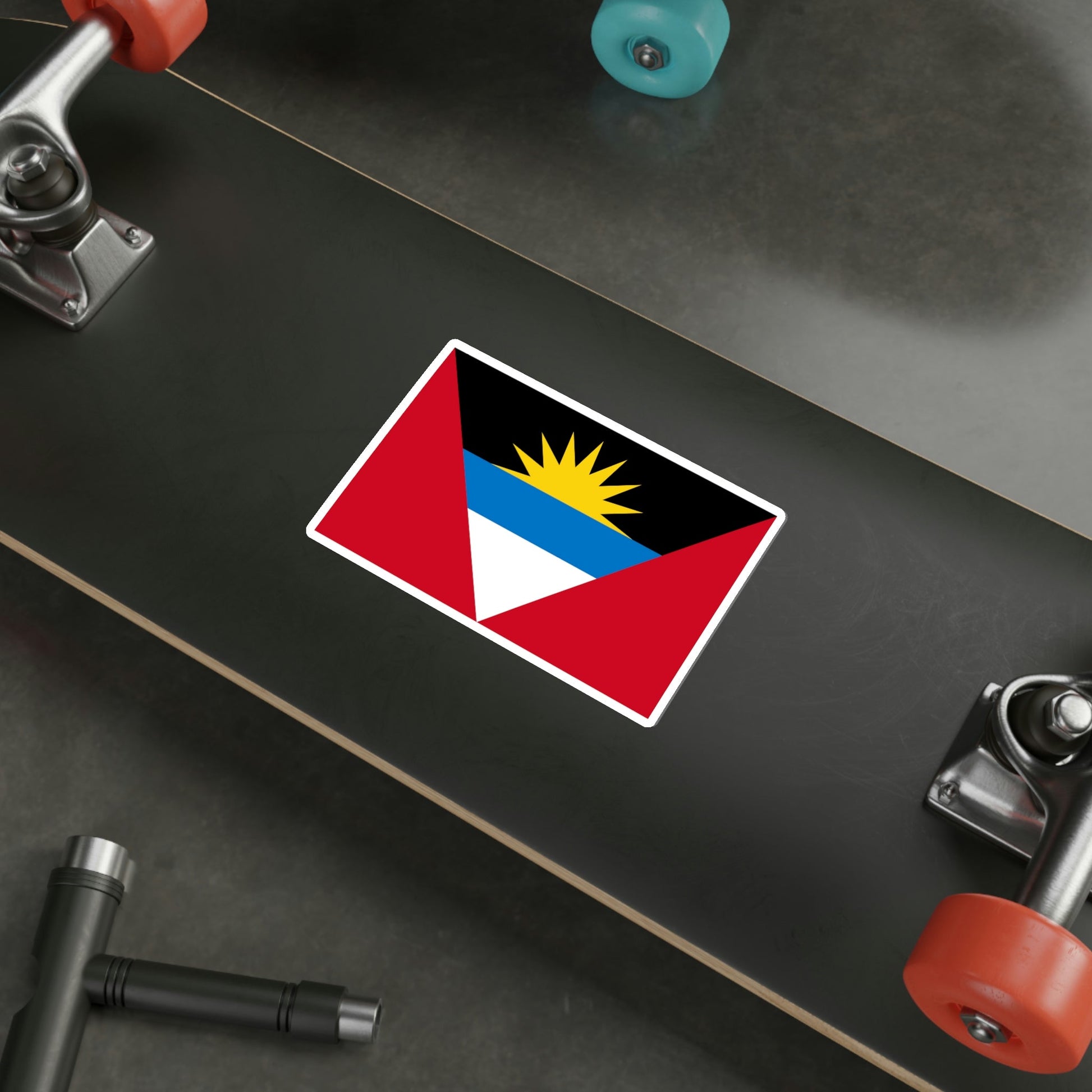 Flag of Antigua and Barbuda STICKER Vinyl Die-Cut Decal-The Sticker Space