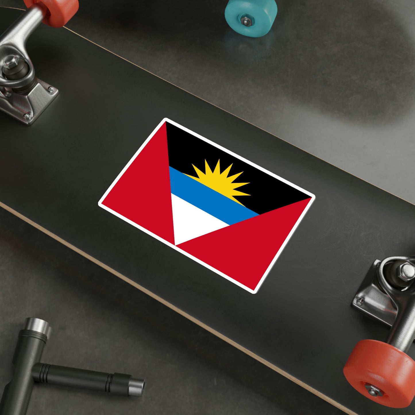 Flag of Antigua and Barbuda STICKER Vinyl Die-Cut Decal-The Sticker Space