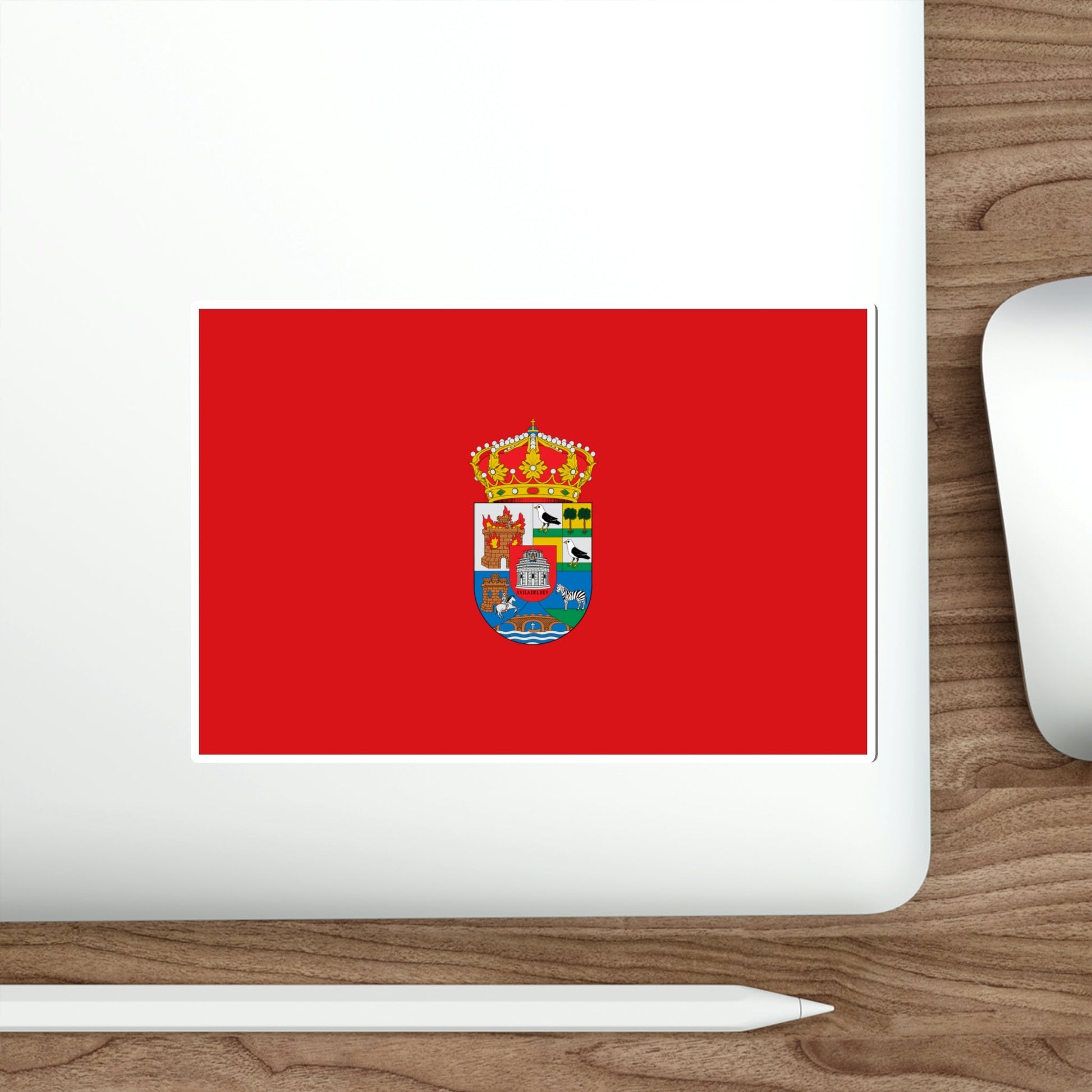 Flag of Ávila Spain STICKER Vinyl Die-Cut Decal-The Sticker Space