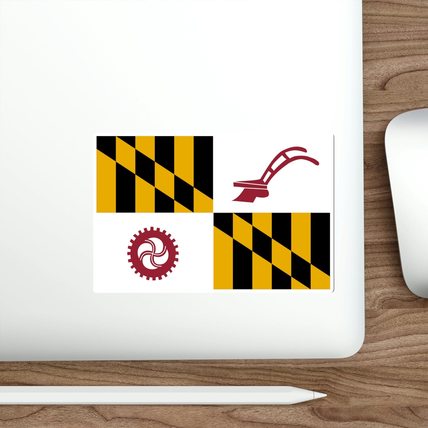 Flag of Baltimore County Maryland STICKER Vinyl Die-Cut Decal-The Sticker Space