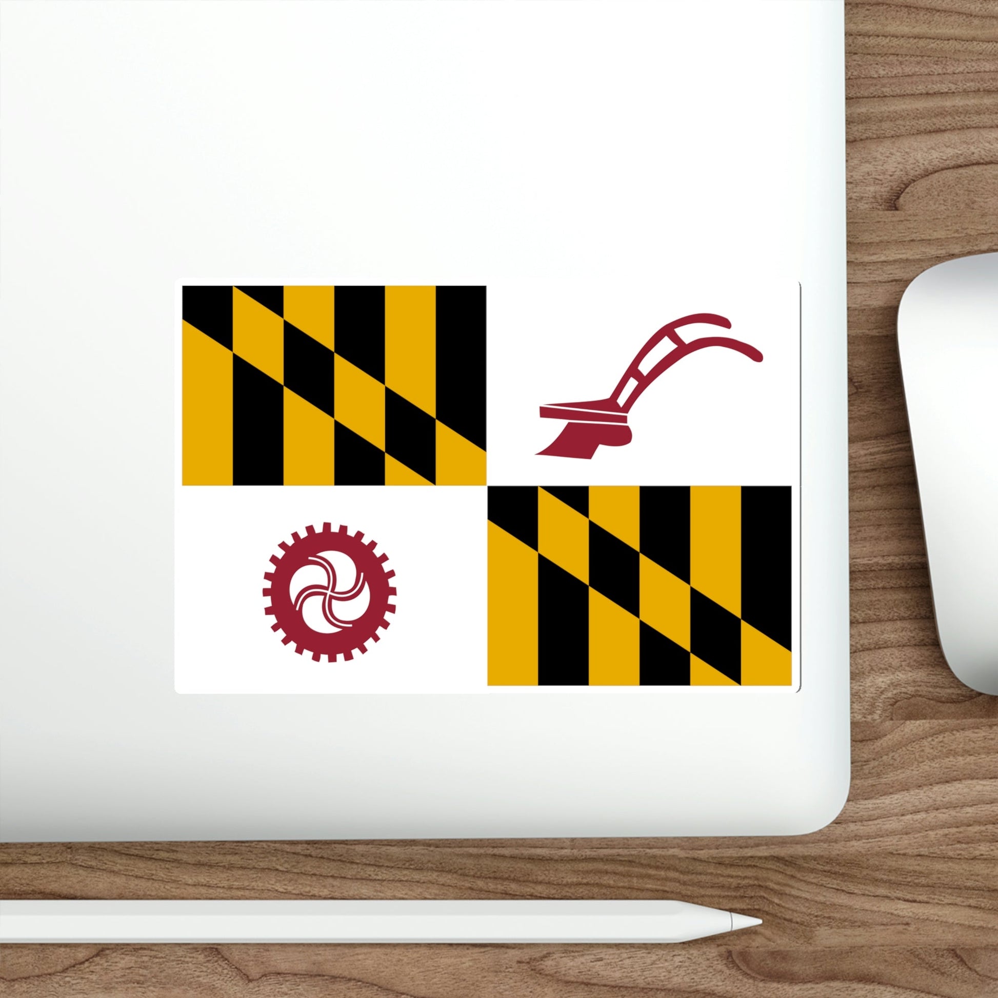 Flag of Baltimore County Maryland STICKER Vinyl Die-Cut Decal-The Sticker Space