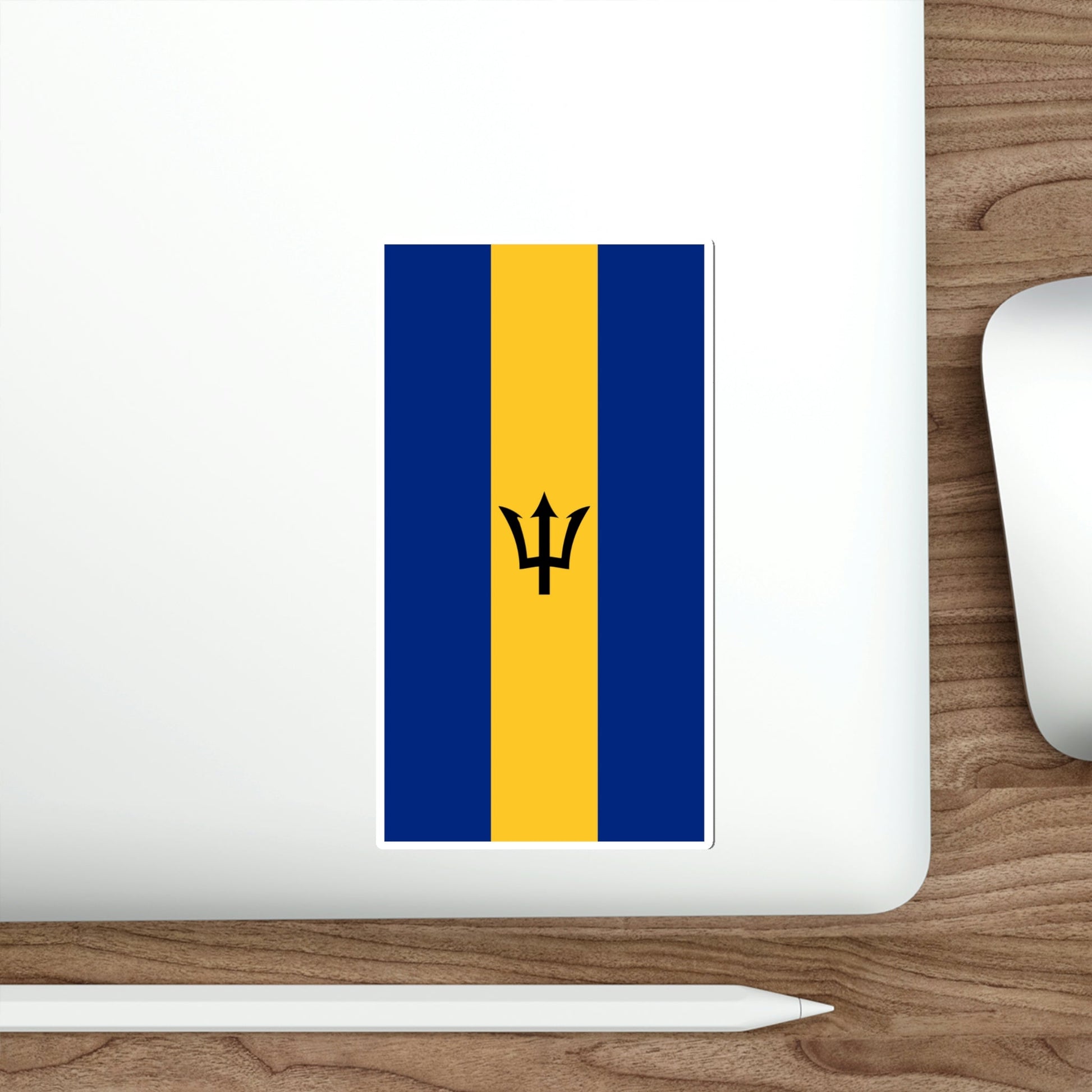 Flag of Barbados (Vertical) STICKER Vinyl Die-Cut Decal-The Sticker Space