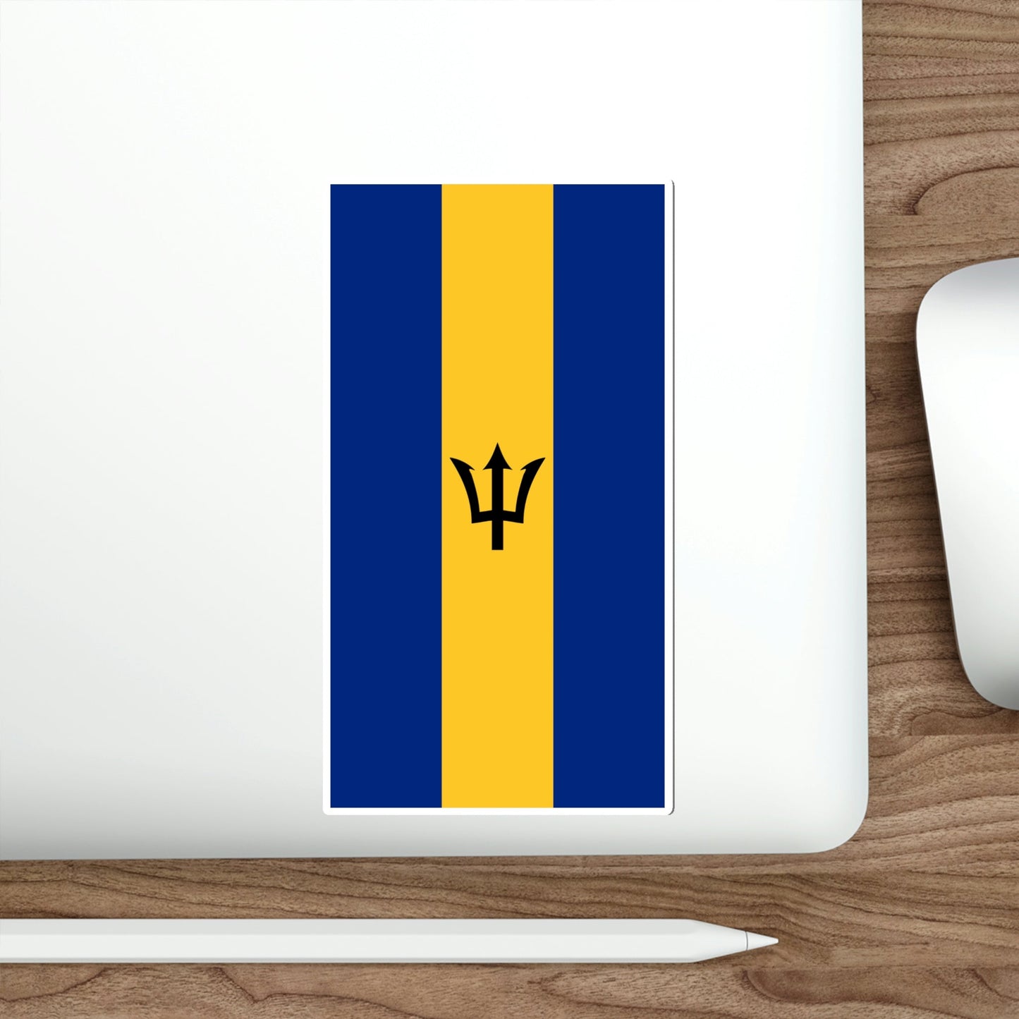 Flag of Barbados (Vertical) STICKER Vinyl Die-Cut Decal-The Sticker Space