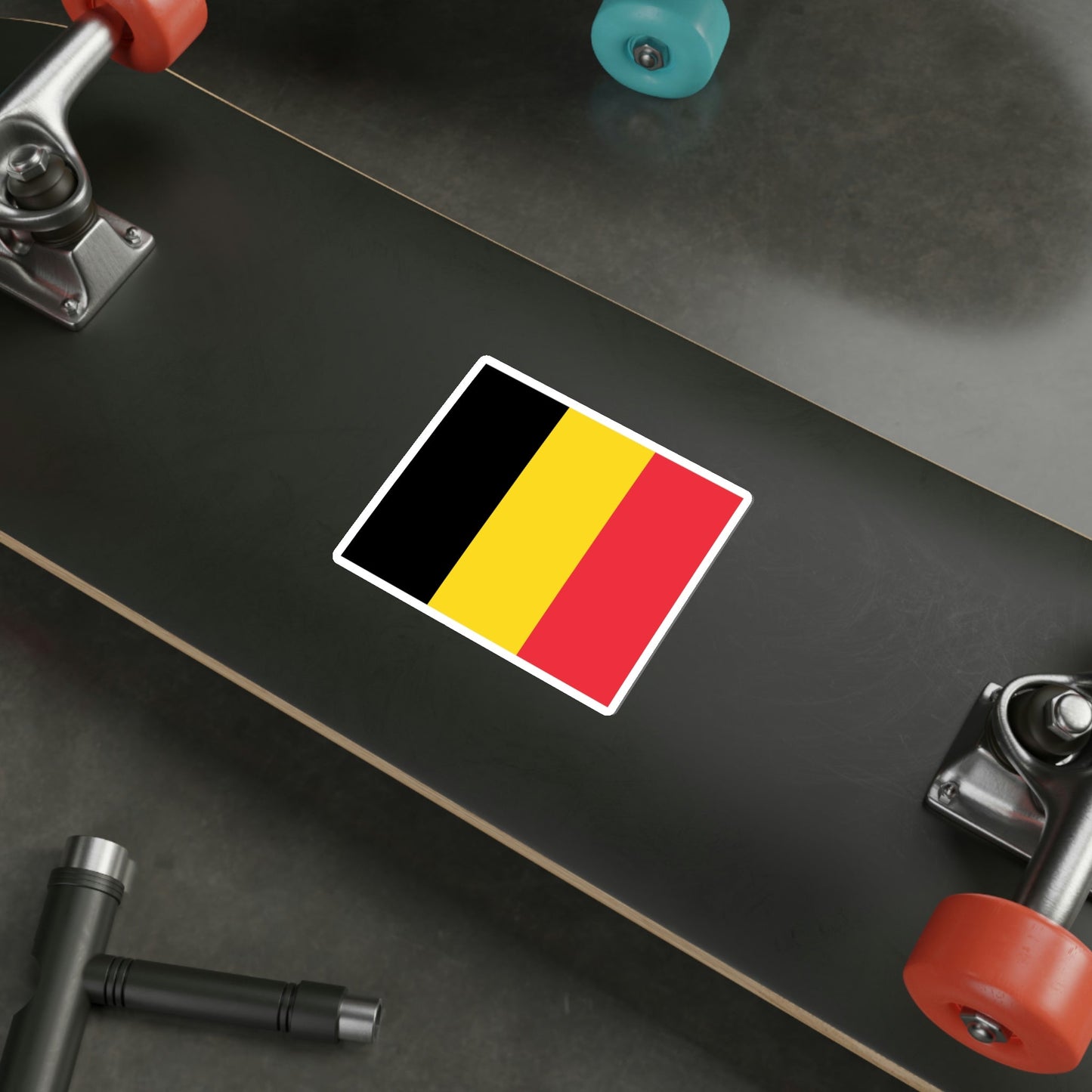 Flag of Belgium STICKER Vinyl Die-Cut Decal-The Sticker Space