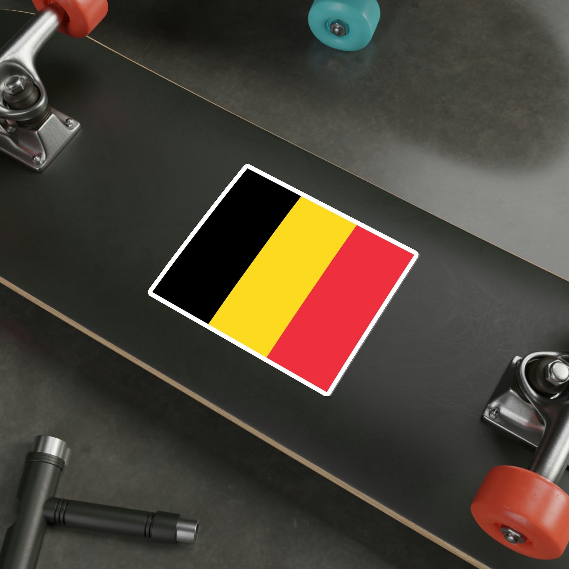 Flag of Belgium STICKER Vinyl Die-Cut Decal-The Sticker Space