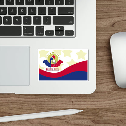 Flag of Belize City STICKER Vinyl Die-Cut Decal-The Sticker Space