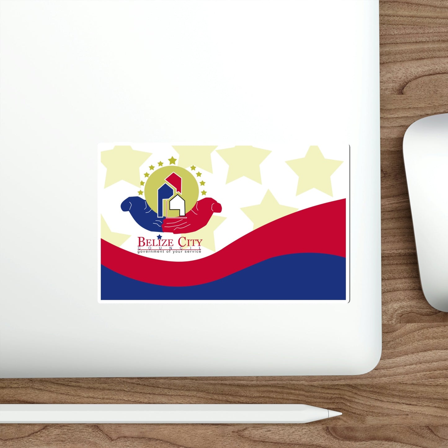 Flag of Belize City STICKER Vinyl Die-Cut Decal-The Sticker Space