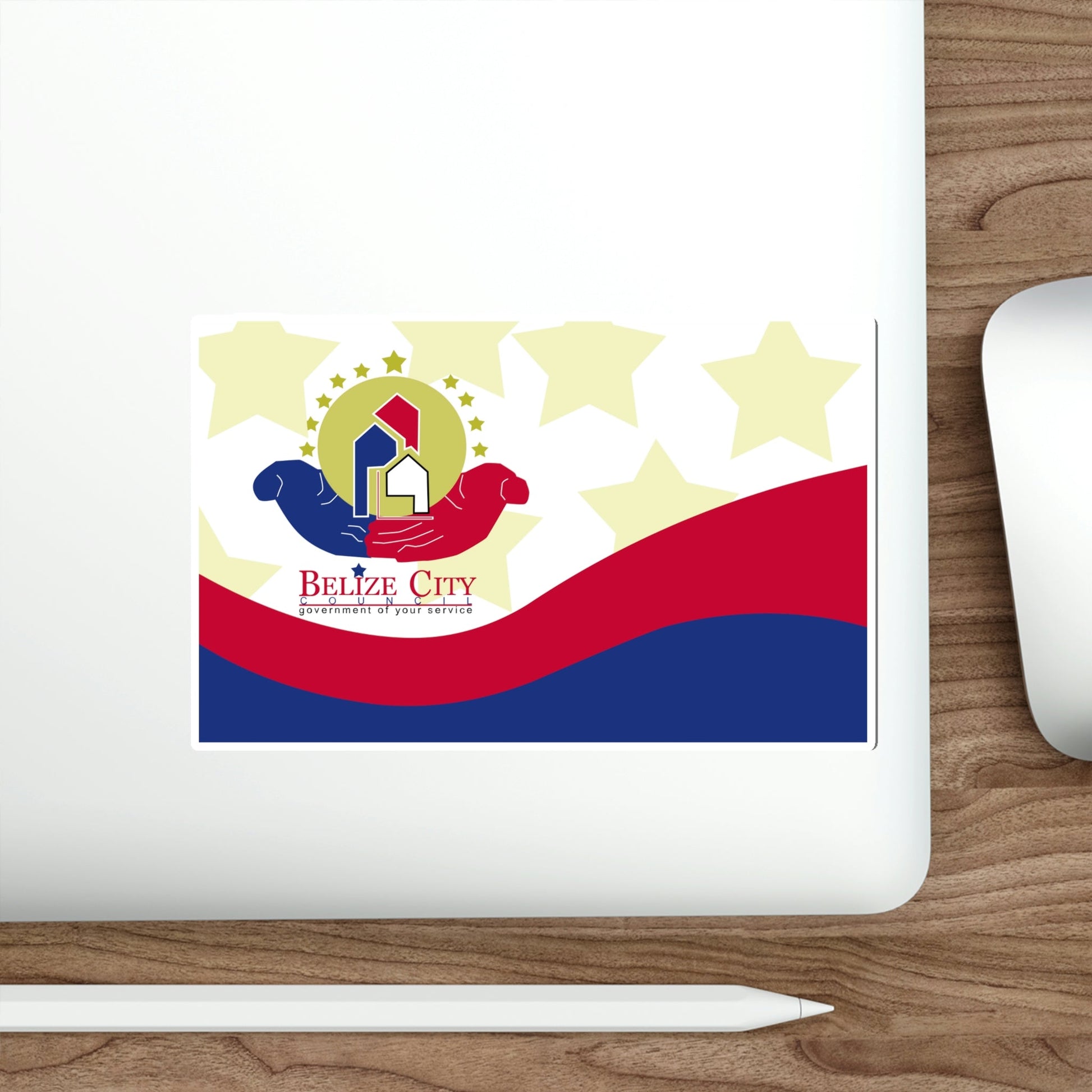 Flag of Belize City STICKER Vinyl Die-Cut Decal-The Sticker Space