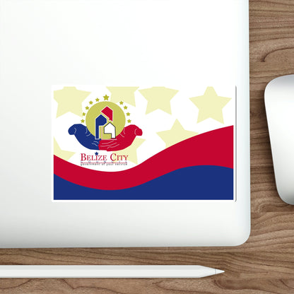 Flag of Belize City STICKER Vinyl Die-Cut Decal-The Sticker Space