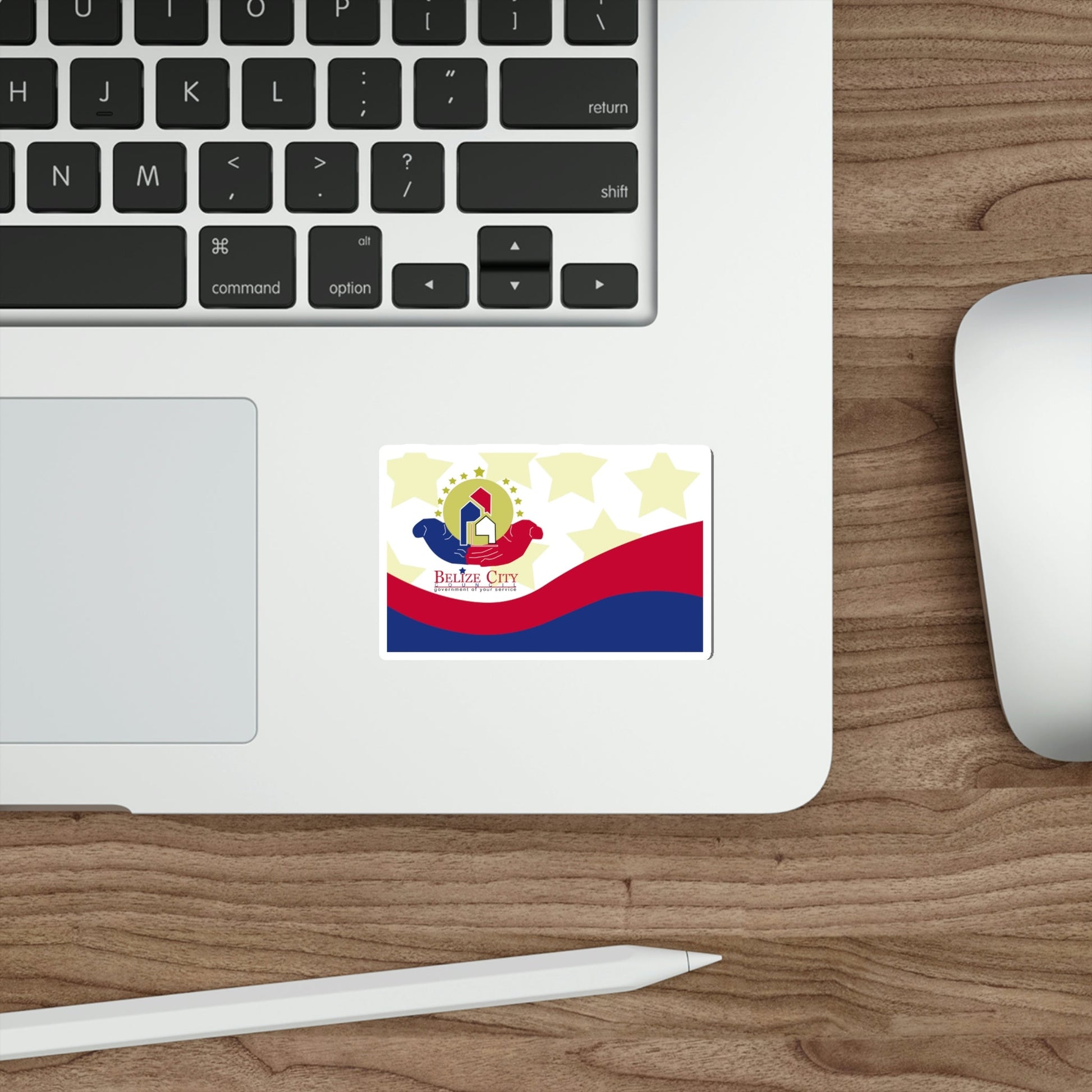 Flag of Belize City STICKER Vinyl Die-Cut Decal-The Sticker Space