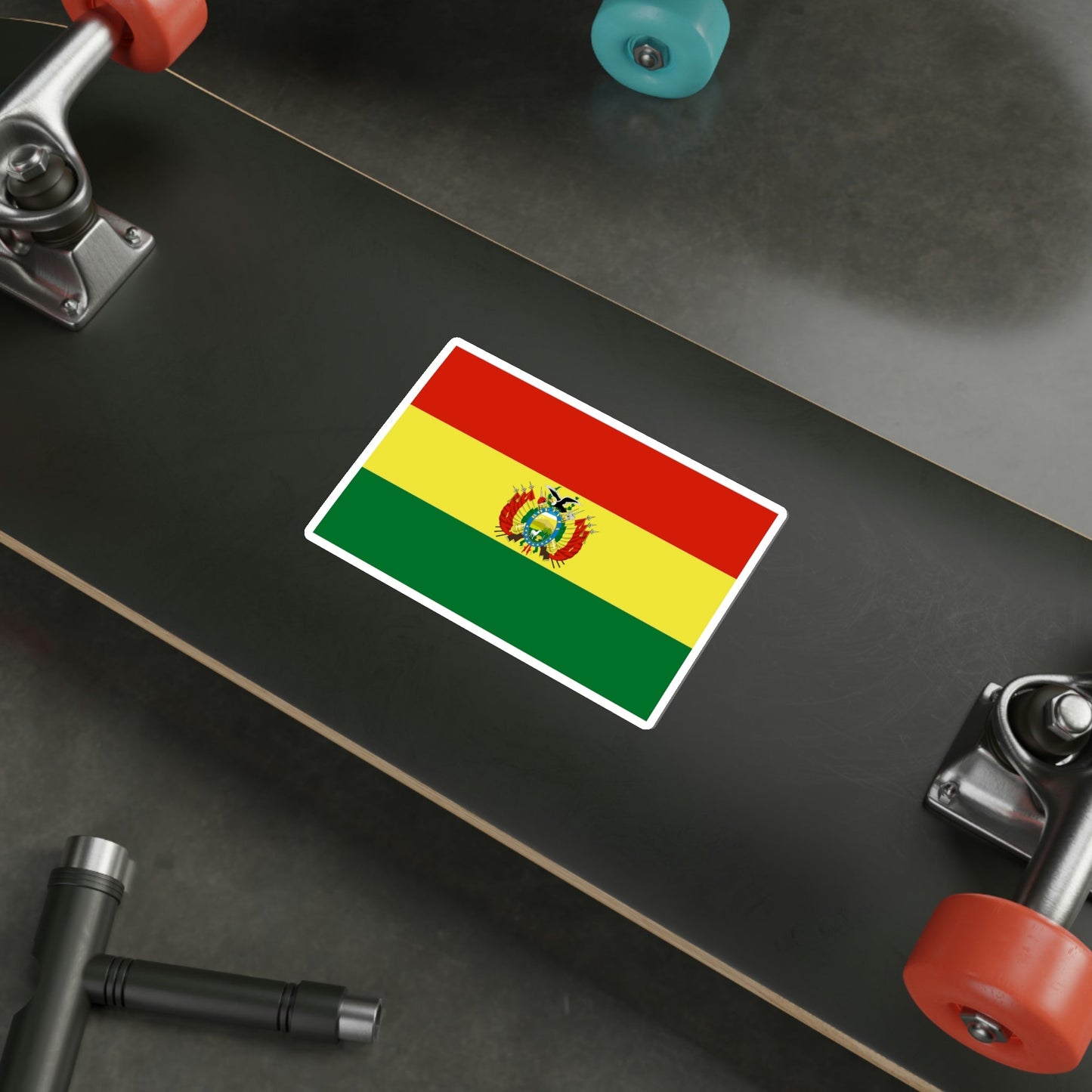 Flag of Bolivia STICKER Vinyl Die-Cut Decal-The Sticker Space