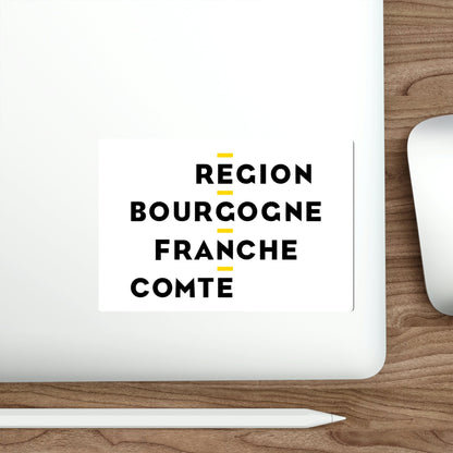 Flag of Bourgogne Franche Comté France 2 STICKER Vinyl Die-Cut Decal-The Sticker Space