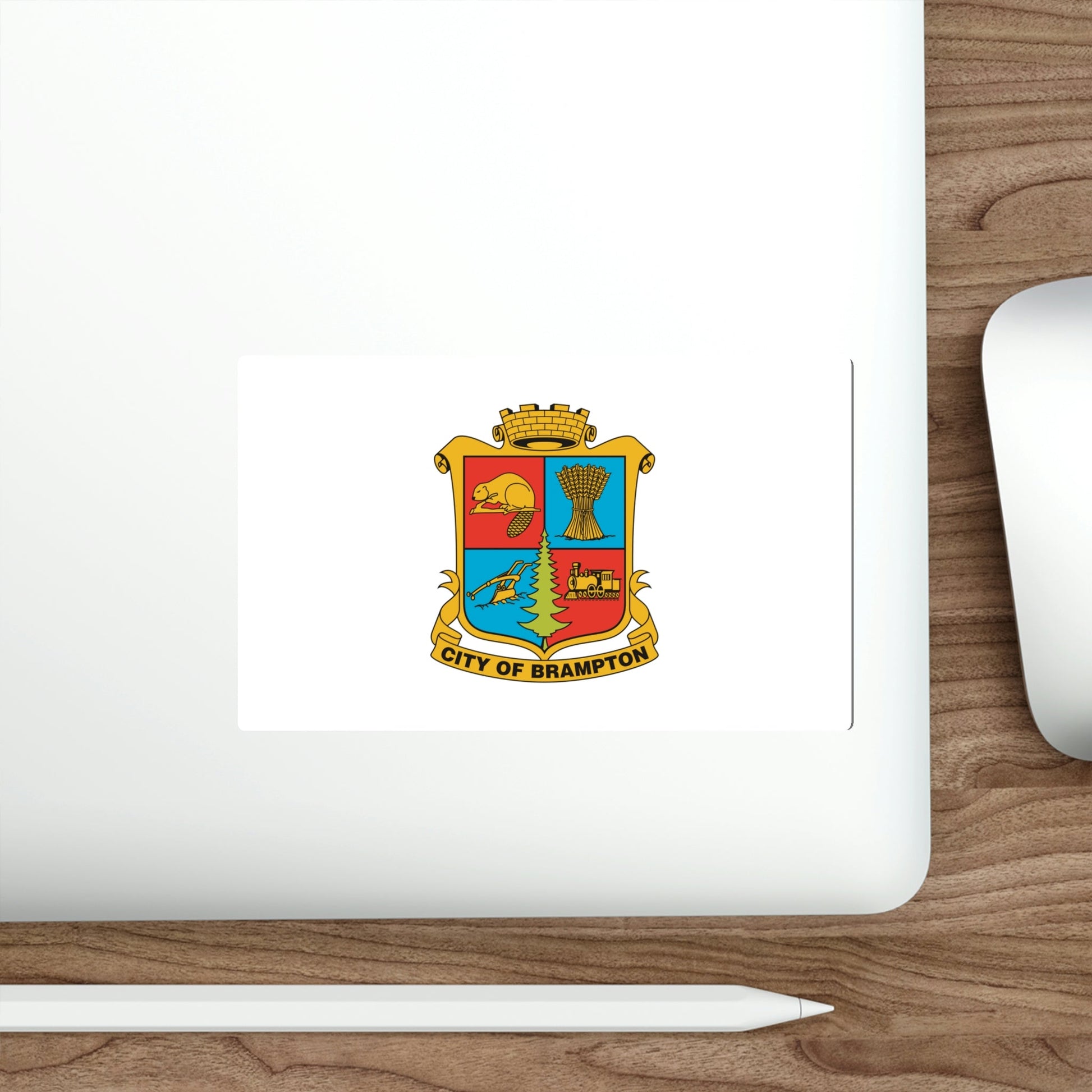 Flag of Brampton Canada STICKER Vinyl Die-Cut Decal-The Sticker Space