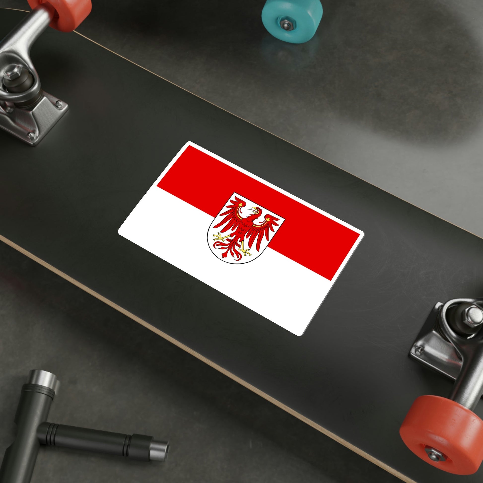 Flag of Brandenburg Germany STICKER Vinyl Die-Cut Decal-The Sticker Space