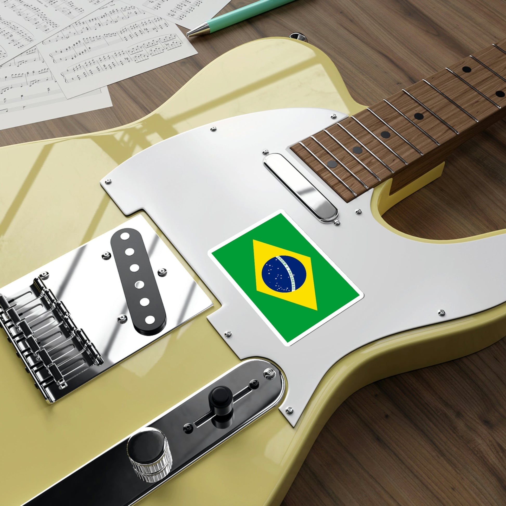 Flag of Brazil STICKER Vinyl Die-Cut Decal-The Sticker Space