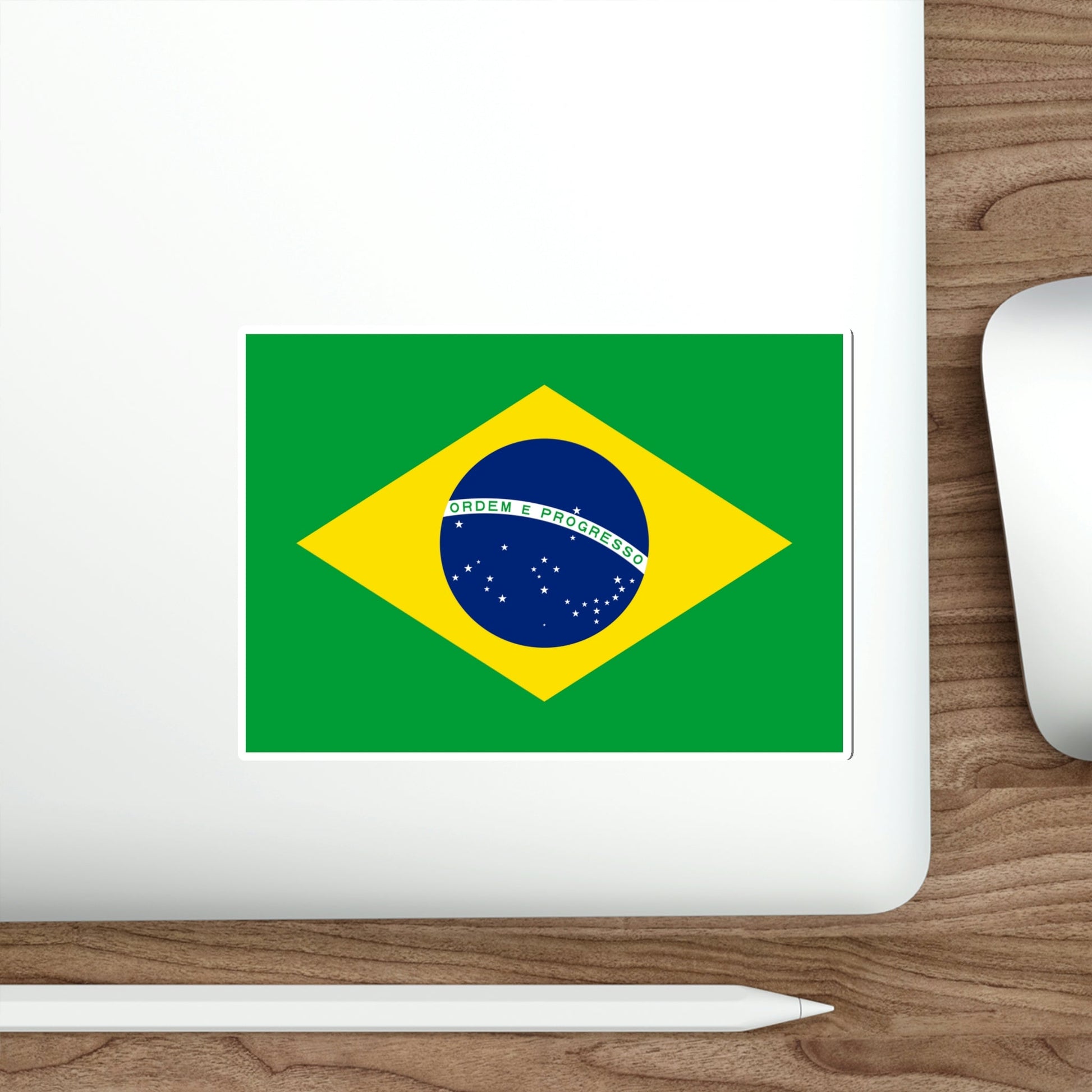 Flag of Brazil STICKER Vinyl Die-Cut Decal-The Sticker Space