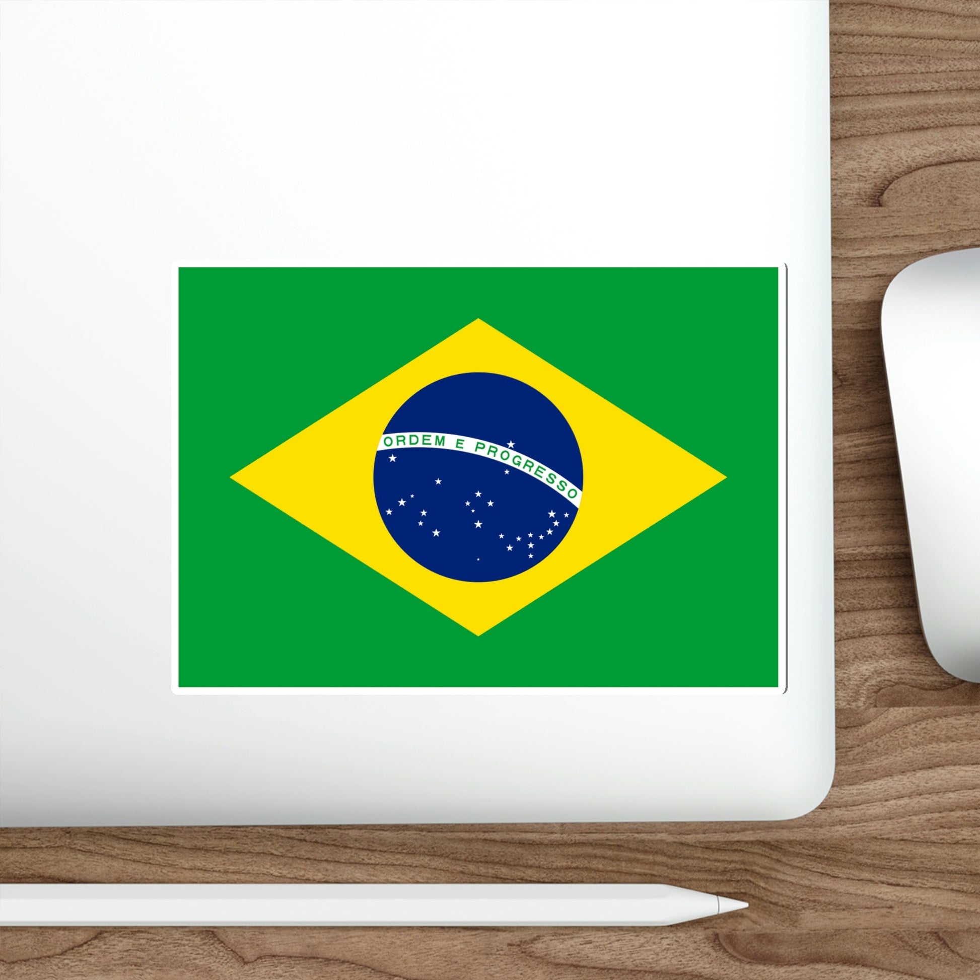 Flag of Brazil STICKER Vinyl Die-Cut Decal-The Sticker Space