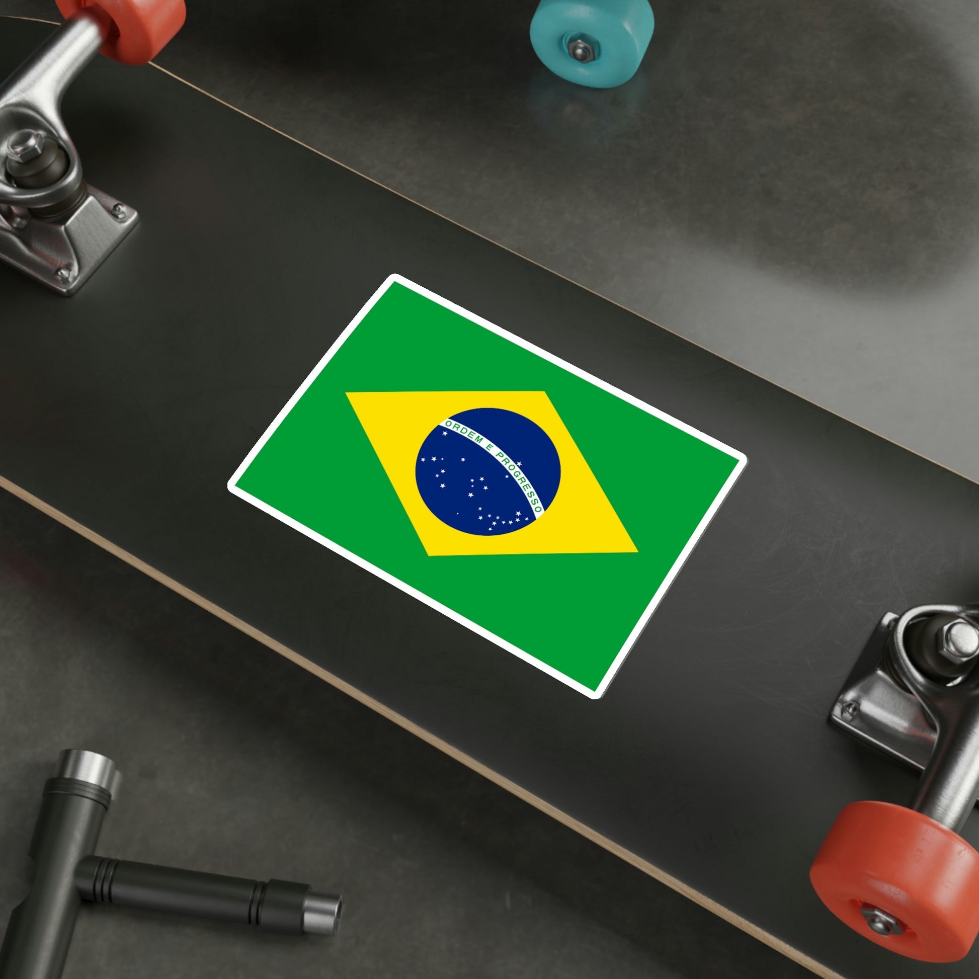 Flag of Brazil STICKER Vinyl Die-Cut Decal-The Sticker Space