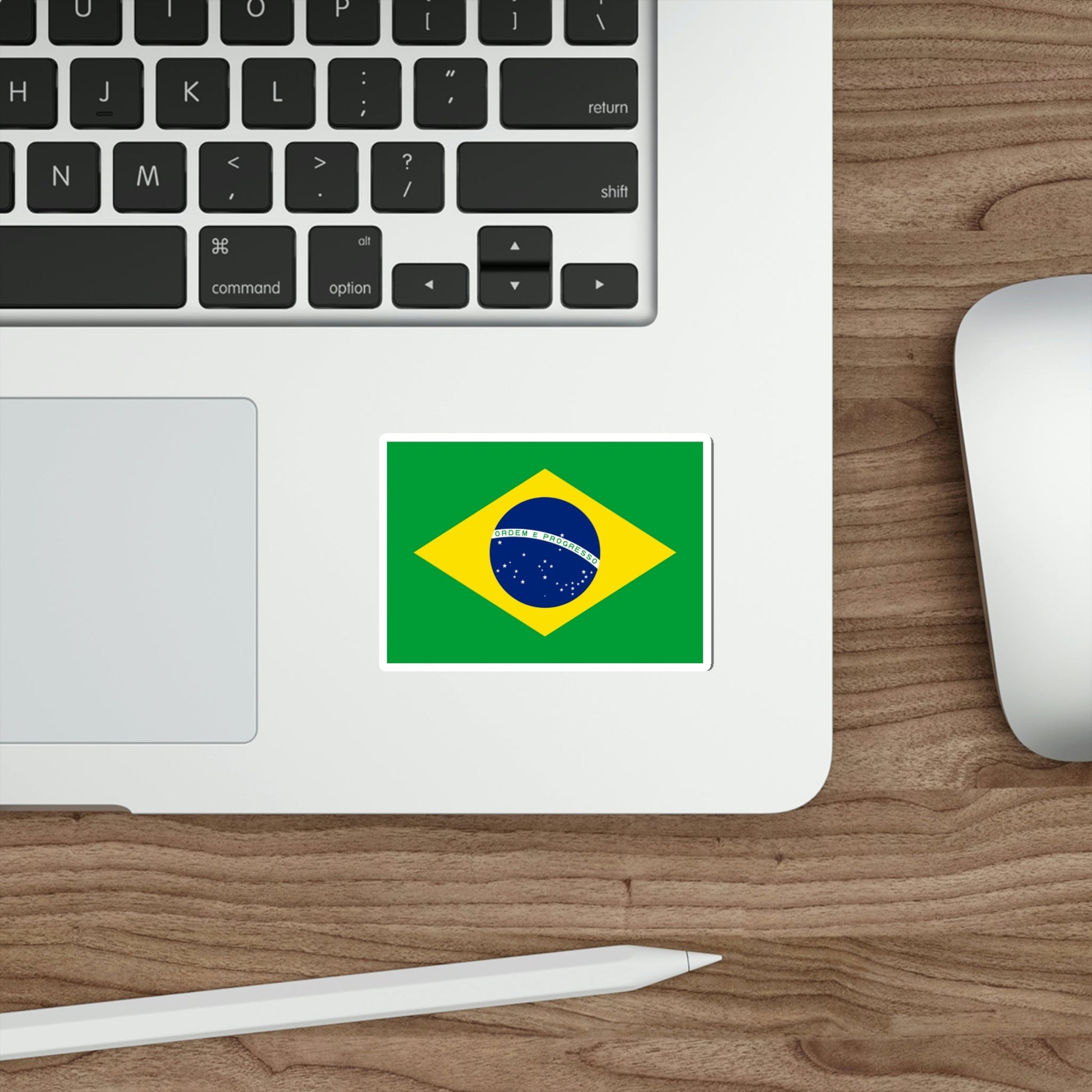 Flag of Brazil STICKER Vinyl Die-Cut Decal-The Sticker Space