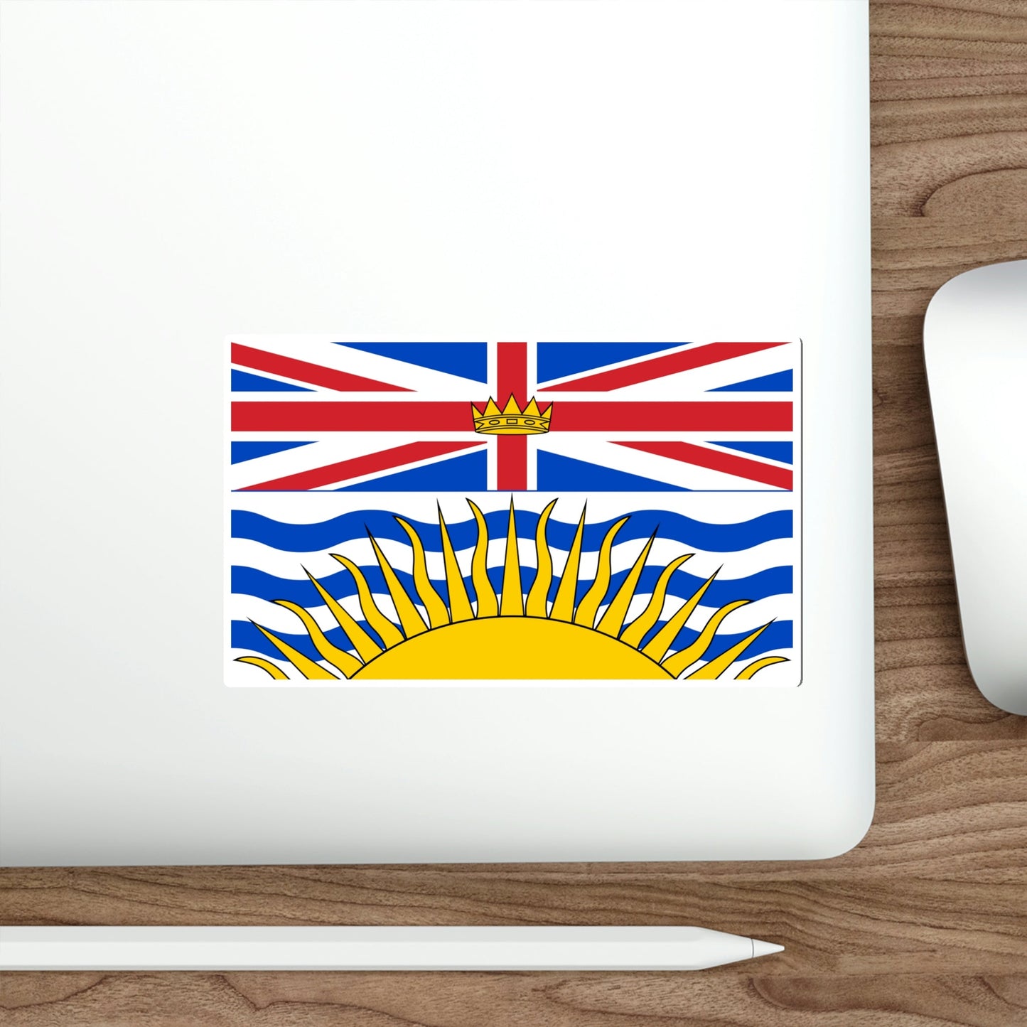 Flag of British Columbia Canada STICKER Vinyl Die-Cut Decal-The Sticker Space