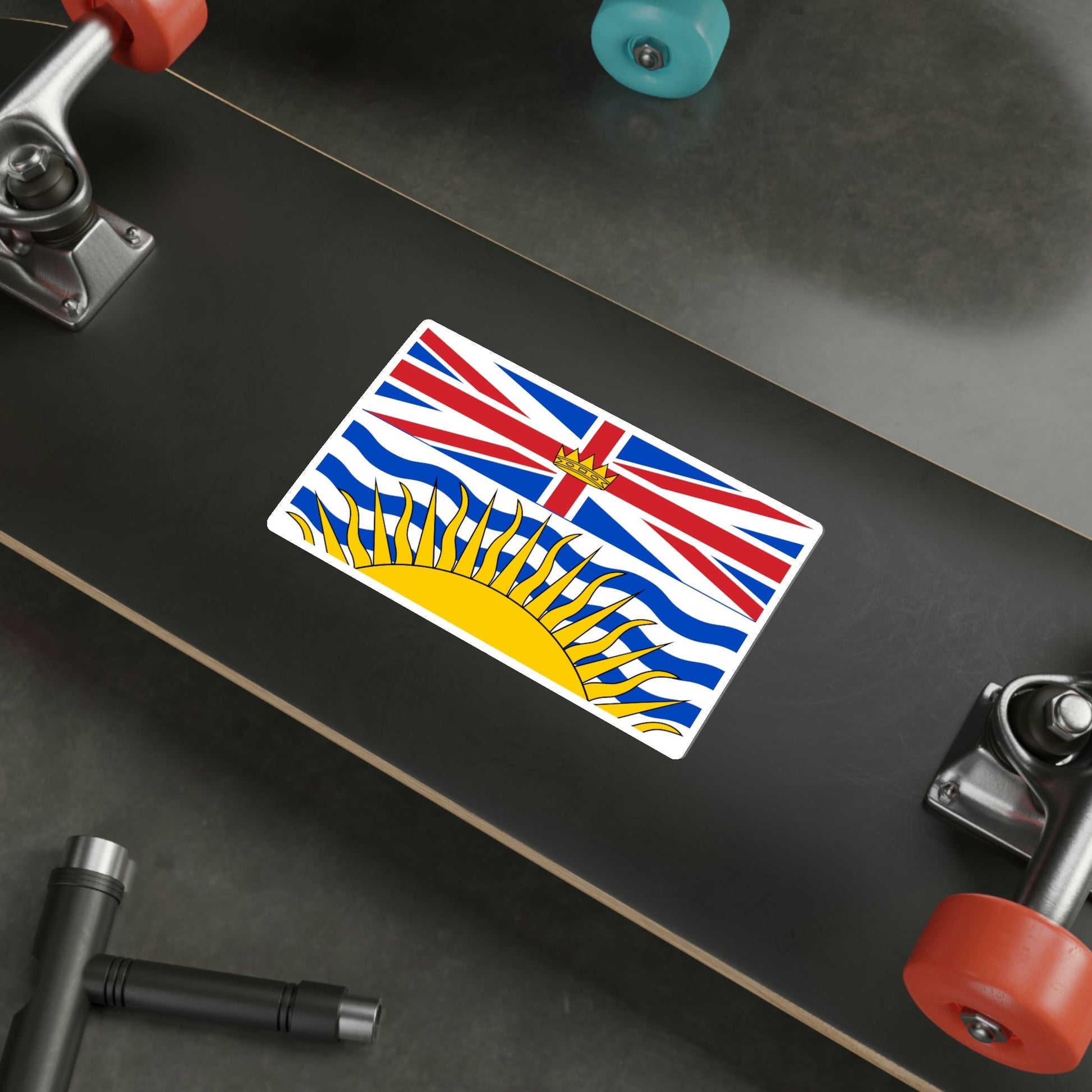 Flag of British Columbia Canada STICKER Vinyl Die-Cut Decal-The Sticker Space