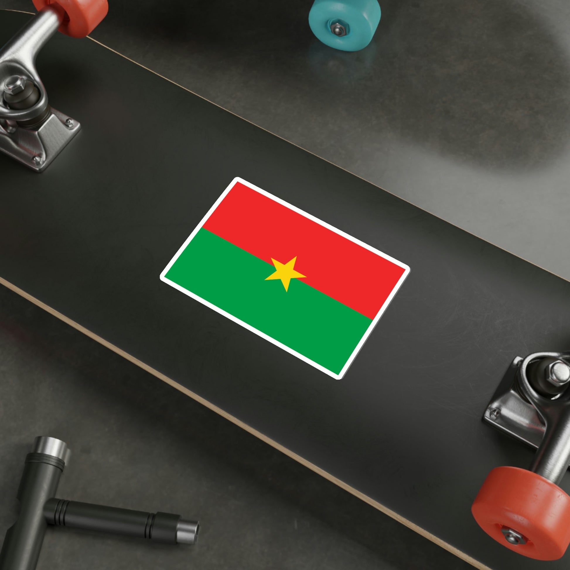 Flag of Burkina Faso STICKER Vinyl Die-Cut Decal-The Sticker Space