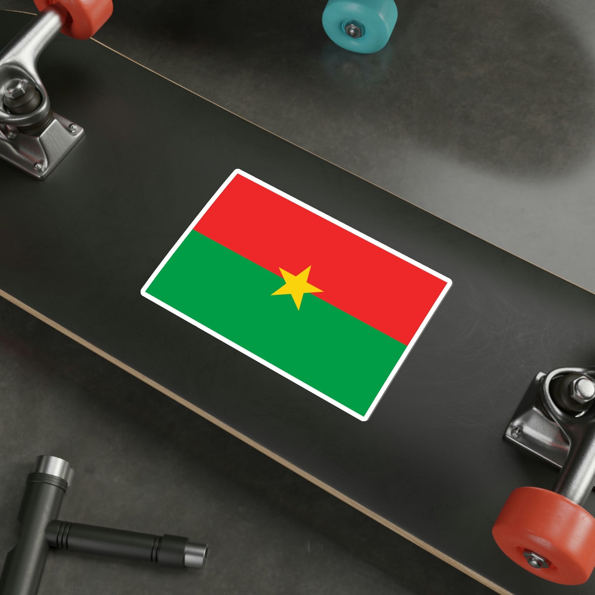 Flag of Burkina Faso STICKER Vinyl Die-Cut Decal-The Sticker Space