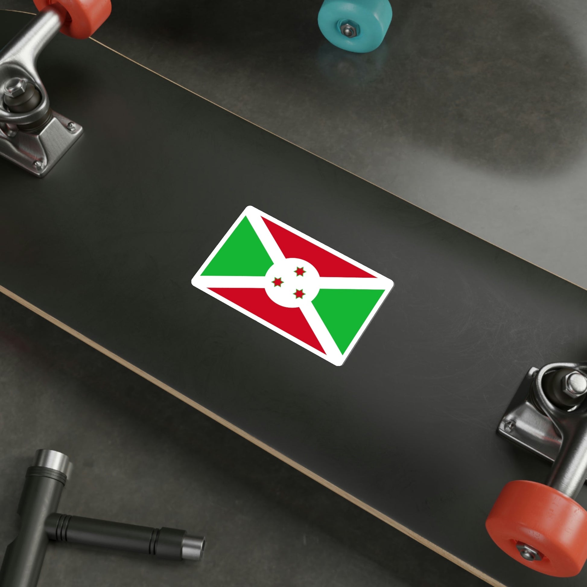 Flag of Burundi STICKER Vinyl Die-Cut Decal-The Sticker Space