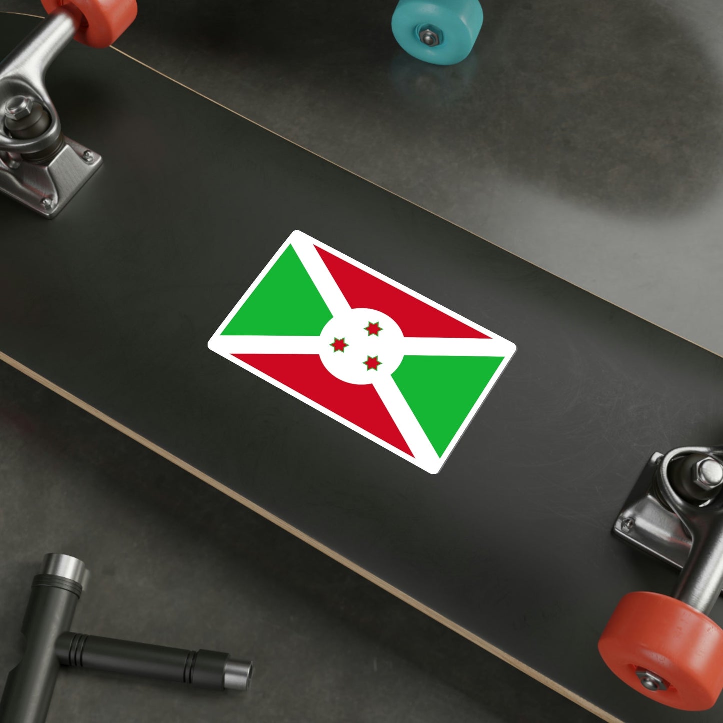 Flag of Burundi STICKER Vinyl Die-Cut Decal-The Sticker Space