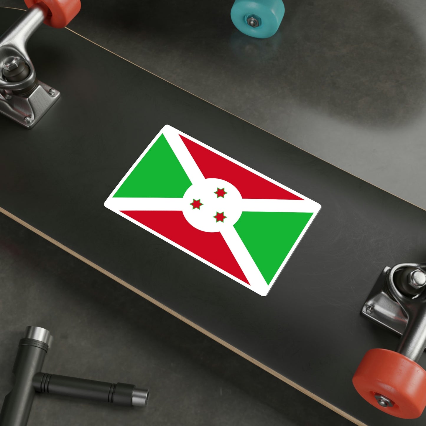 Flag of Burundi STICKER Vinyl Die-Cut Decal-The Sticker Space