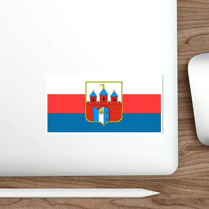 Flag of Bydgoszcz Poland STICKER Vinyl Die-Cut Decal-The Sticker Space