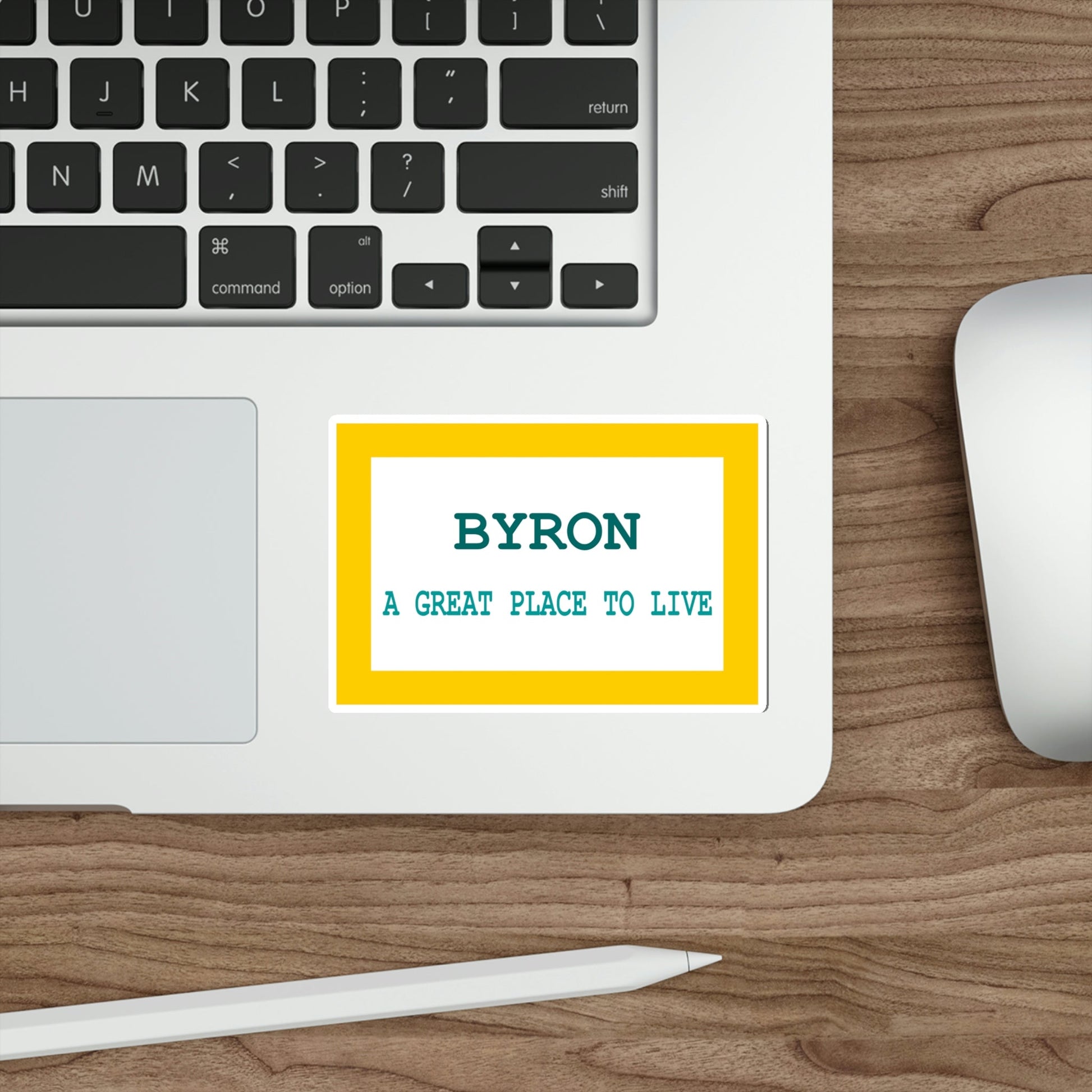 Flag of Byron Wyoming USA STICKER Vinyl Die-Cut Decal-The Sticker Space