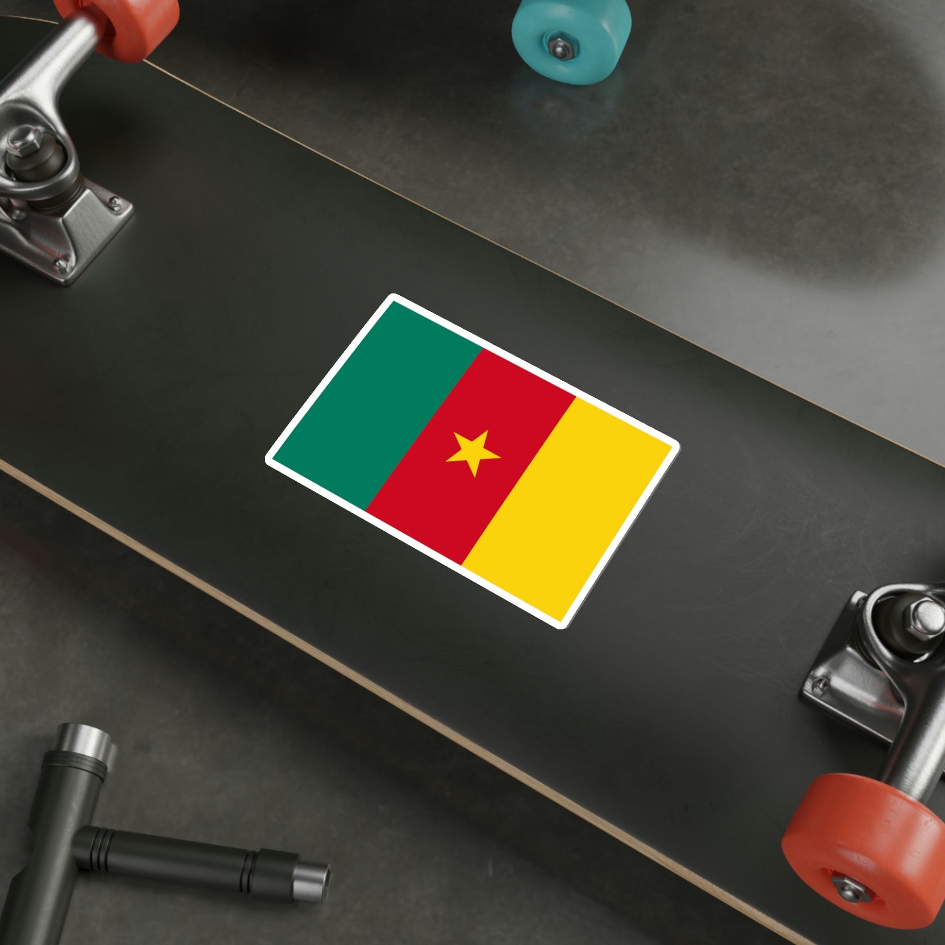 Flag of Cameroon STICKER Vinyl Die-Cut Decal-The Sticker Space