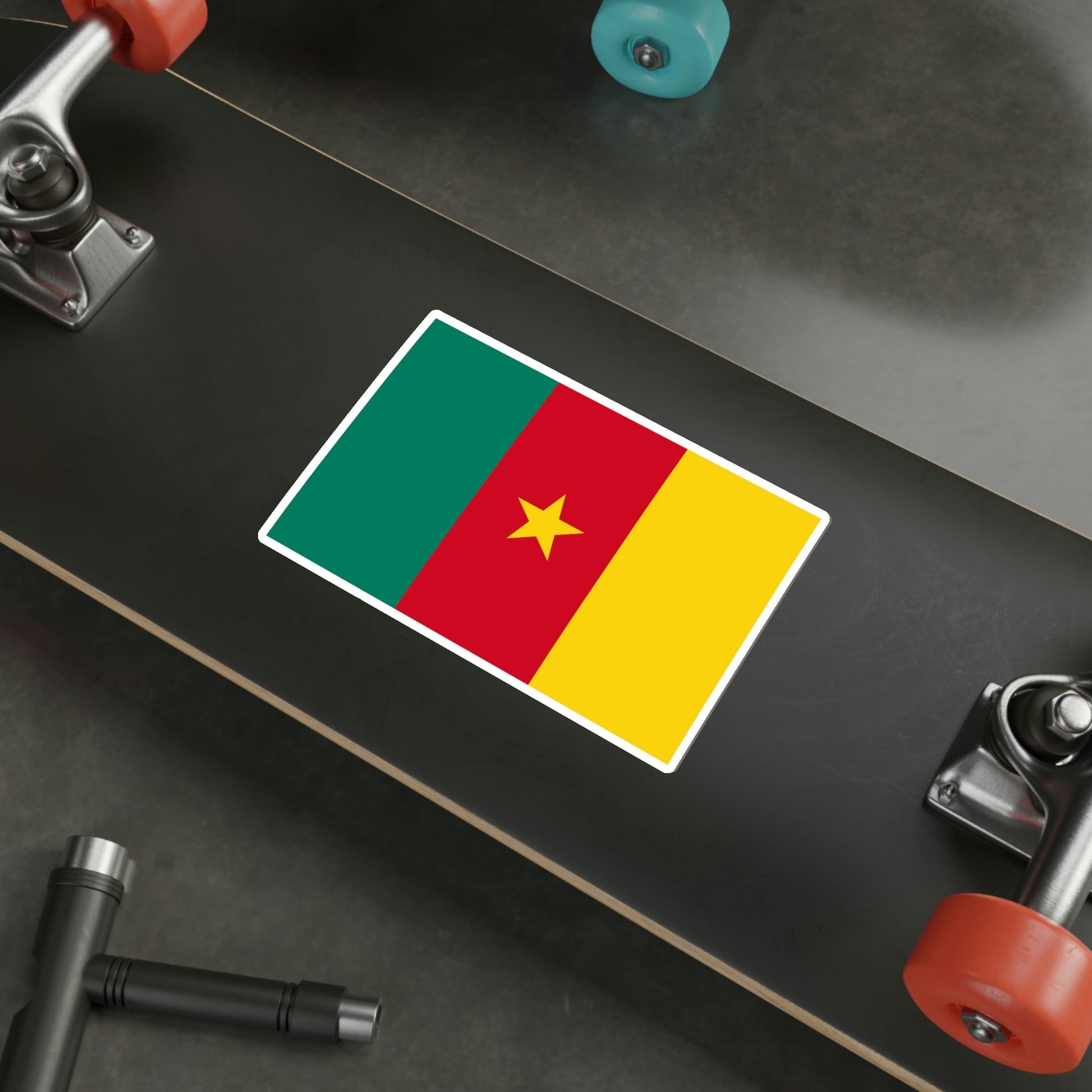 Flag of Cameroon STICKER Vinyl Die-Cut Decal-The Sticker Space